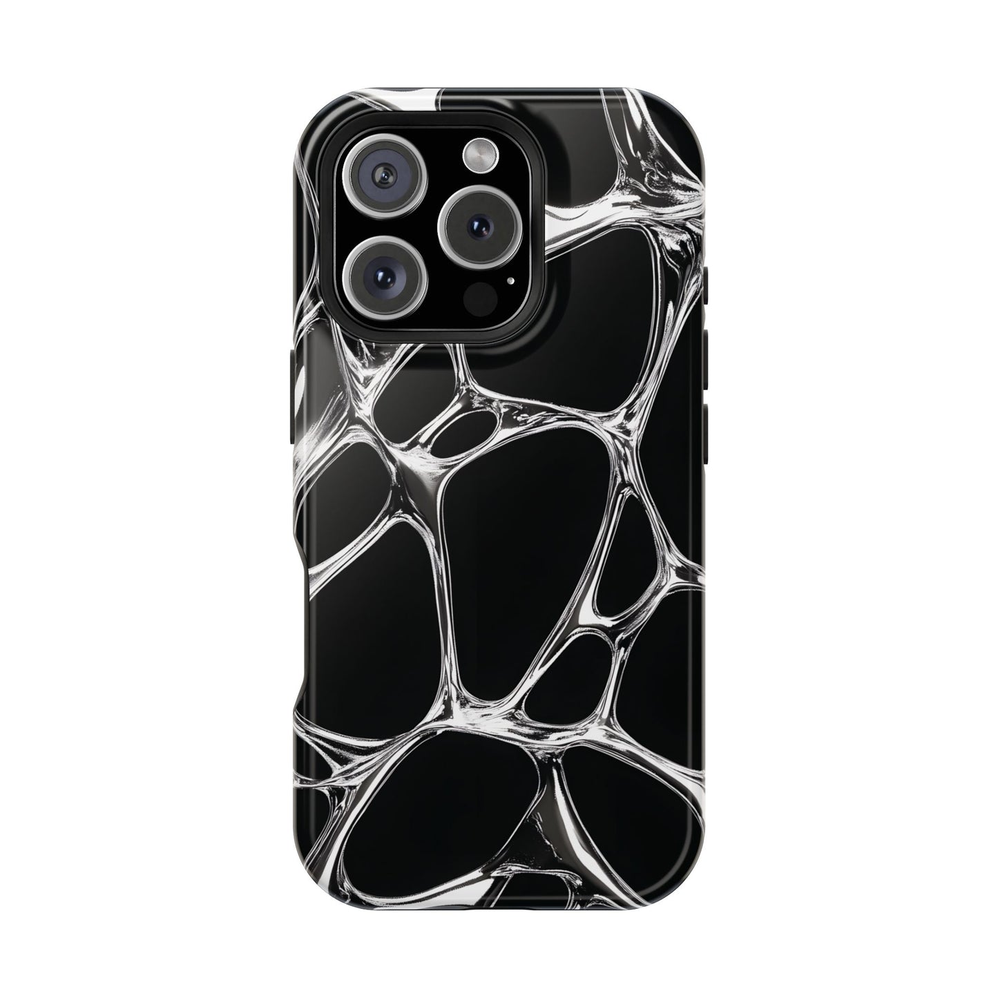Liquid Metal Abstract Phone Case – MagSafe Compatible for iPhone & Samsung Galaxy