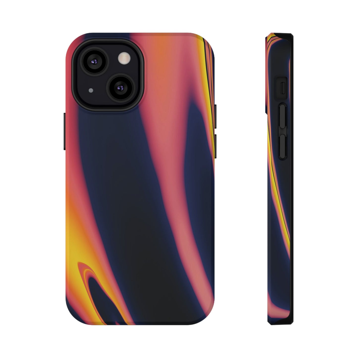 Neon Sunset Flame Phone Case – MagSafe Compatible for iPhone & Samsung Galaxy