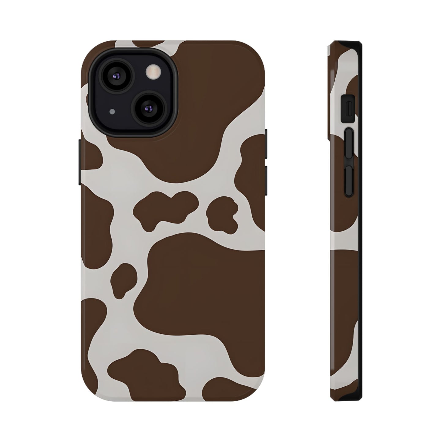 Brown Cow Print Phone Case – MagSafe Compatible for iPhone & Samsung Galaxy