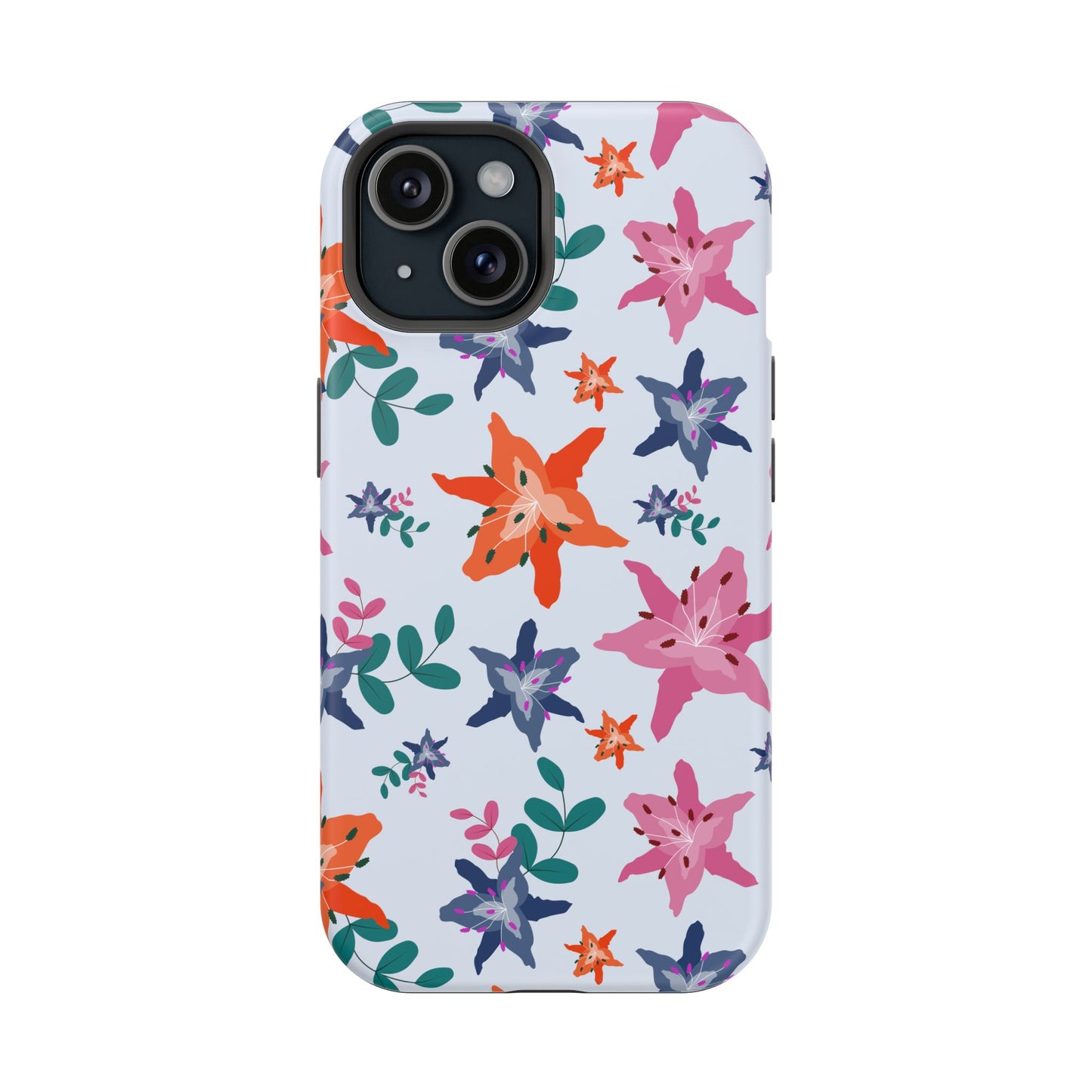 Watercolor Lily Garden Phone Case – MagSafe Compatible for iPhone & Samsung Galaxy