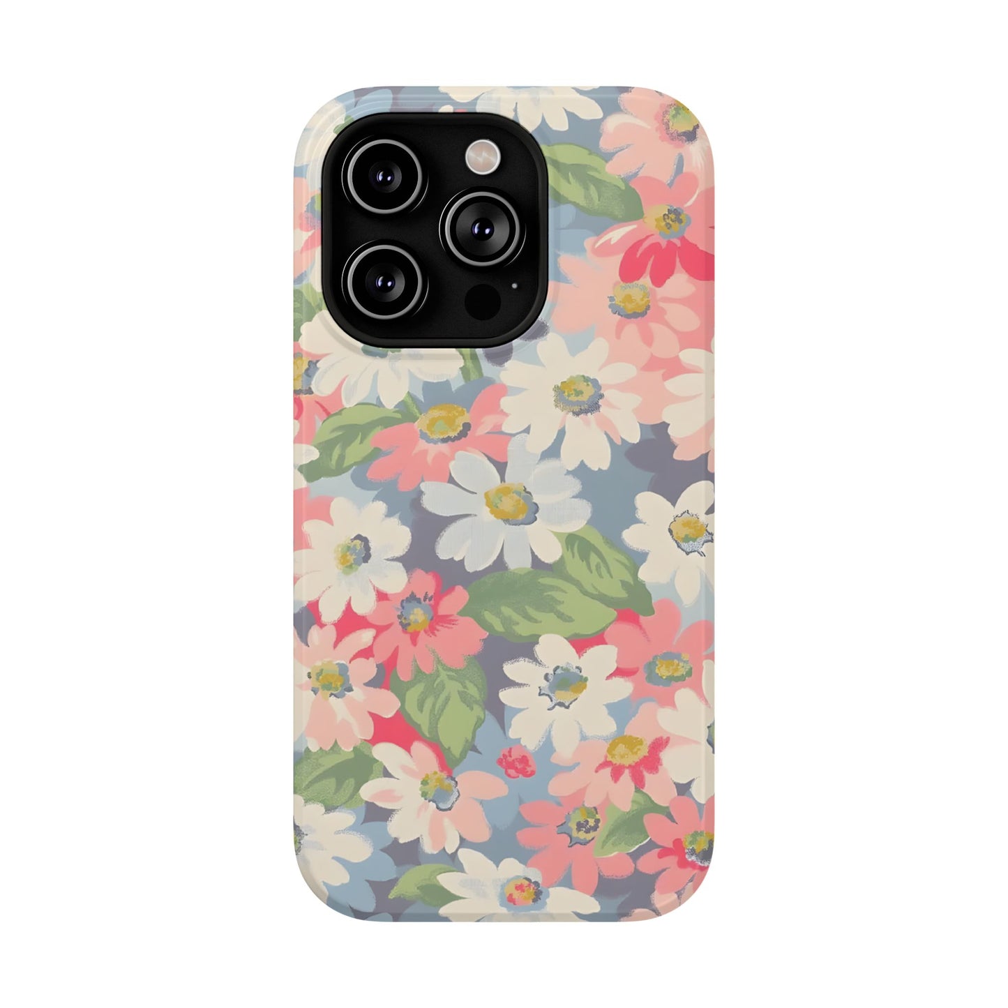 Vintage Floral Daisy Phone Case – MagSafe Compatible for iPhone & Samsung Galaxy