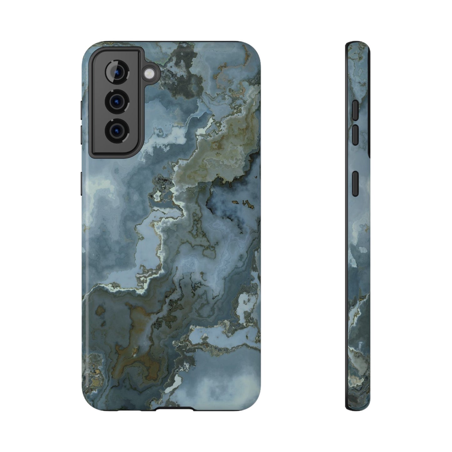 Oceanic Agate Marble Phone Case – MagSafe Compatible for iPhone & Samsung Galaxy