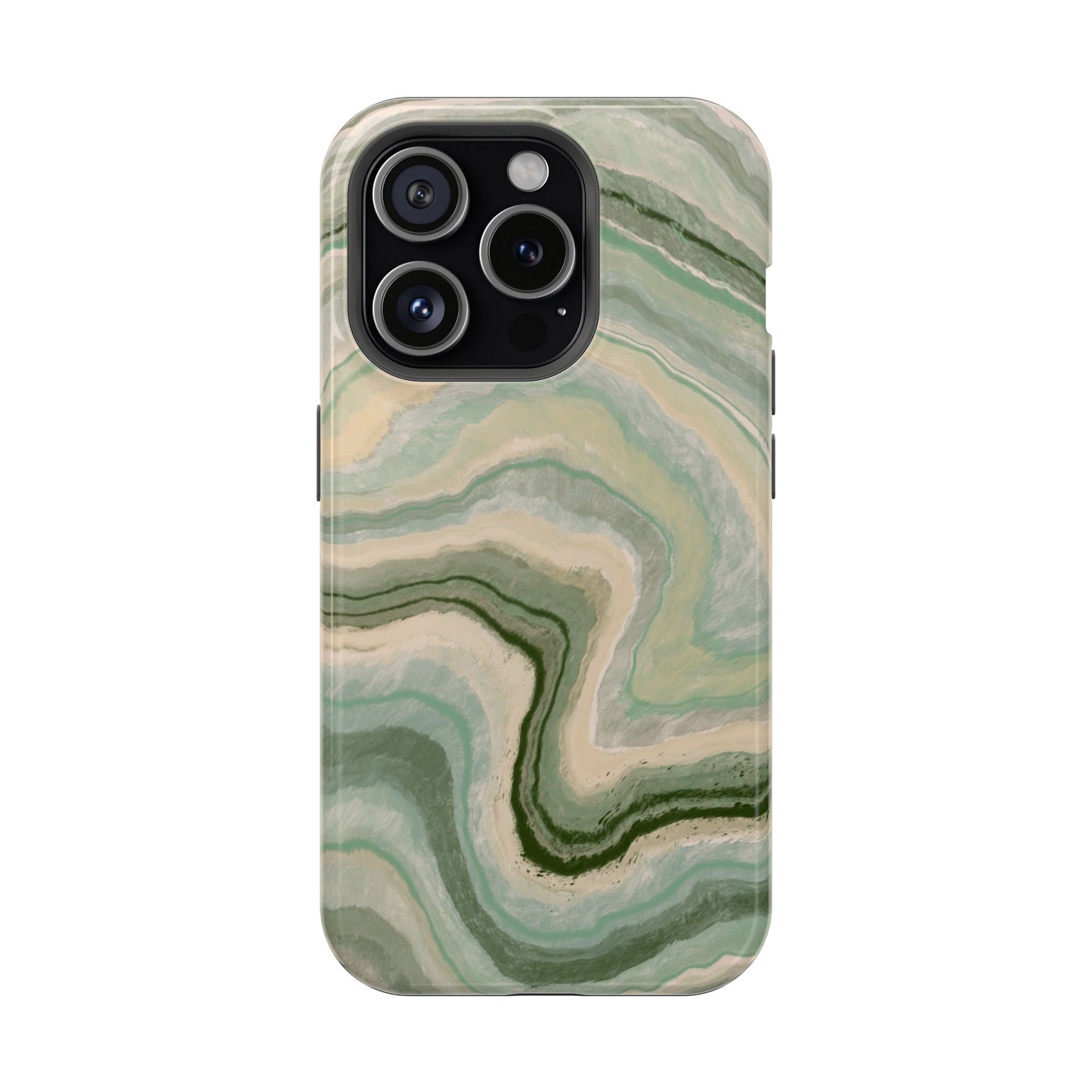 Earthy Agate Stone Phone Case – MagSafe Compatible for iPhone & Samsung Galaxy