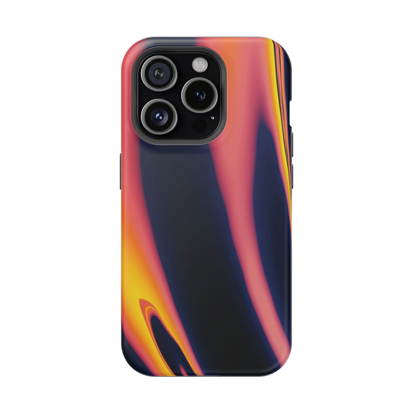 Neon Sunset Flame Phone Case – MagSafe Compatible for iPhone & Samsung Galaxy