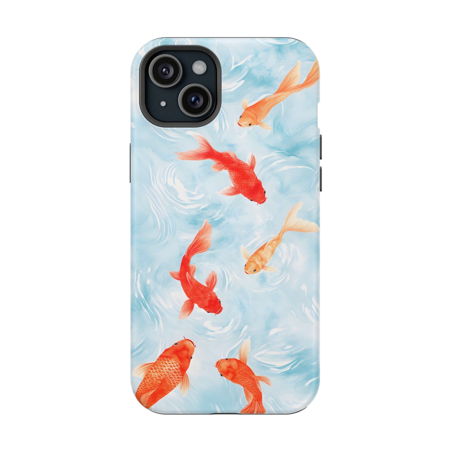 Koi Fish Pond Phone Case – MagSafe Compatible for iPhone & Samsung Galaxy