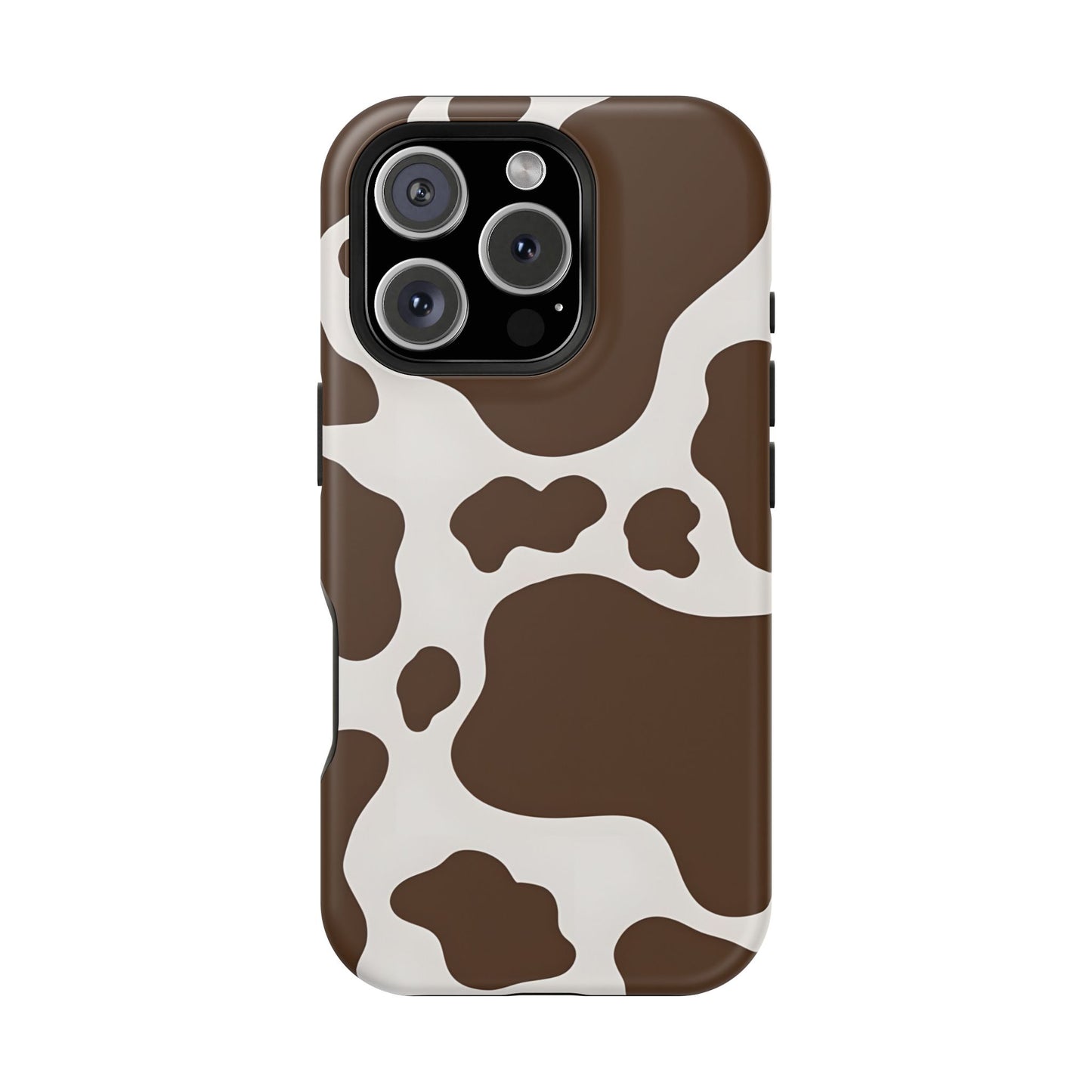 Brown Cow Print Phone Case – MagSafe Compatible for iPhone & Samsung Galaxy