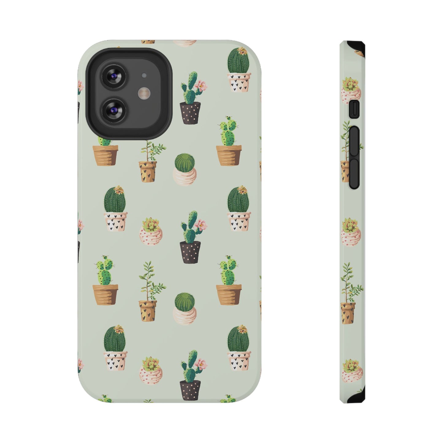 Desert Bloom Cactus Phone Case – Cute Succulent Print, MagSafe Compatible for iPhone & Samsung Galaxy