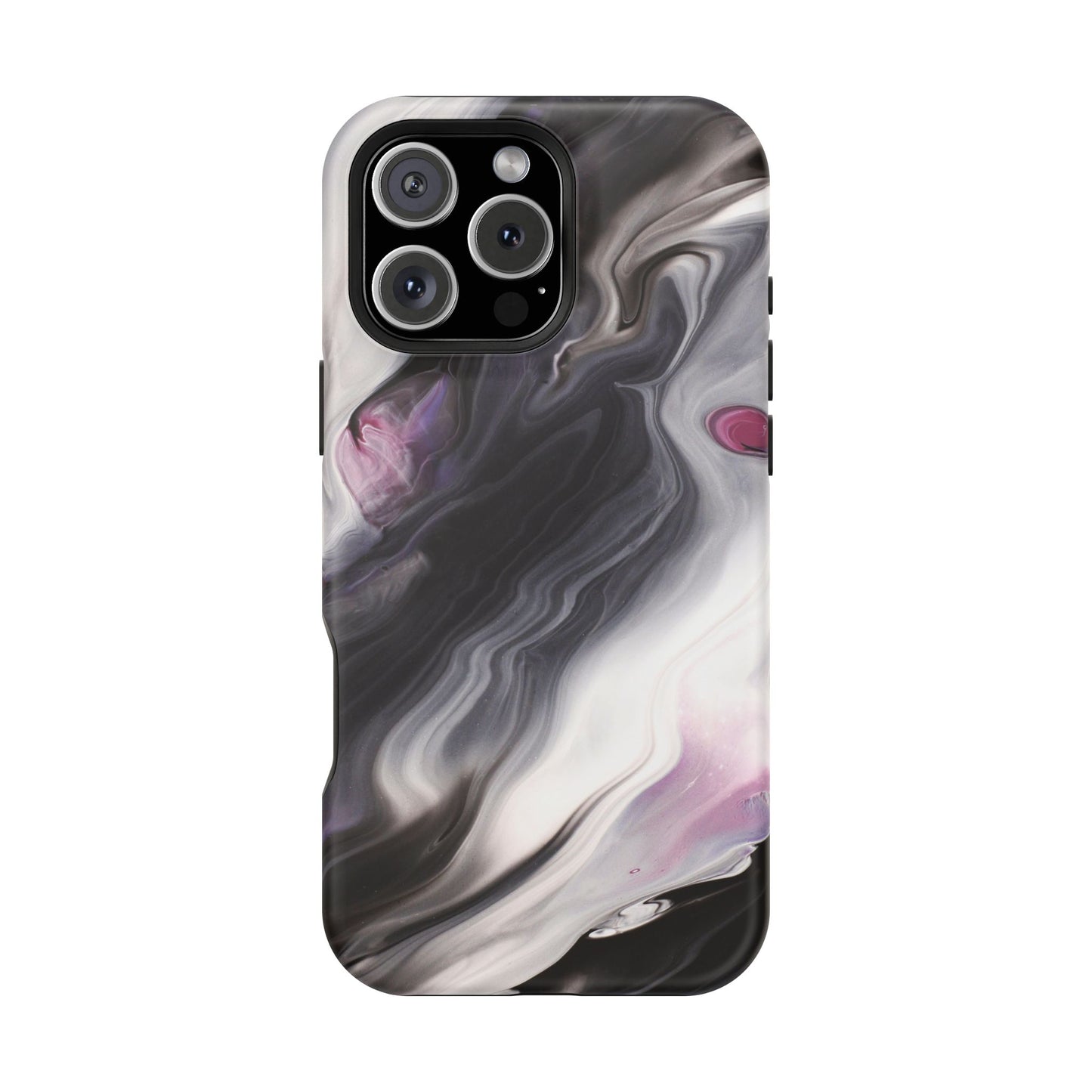 Galaxy Smoke Noir Marble Phone Case – MagSafe Compatible for iPhone & Samsung Galaxy