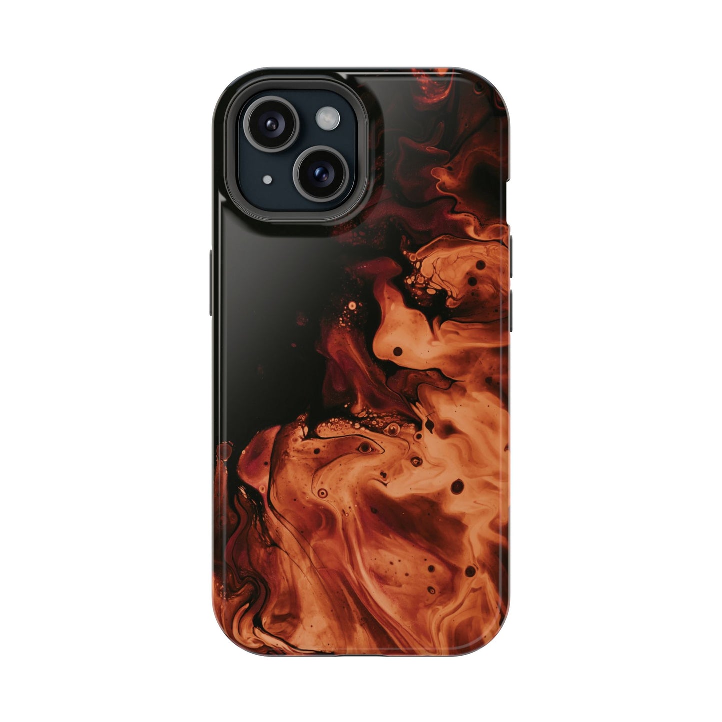 Molten Lava Abstract Art Phone Case – MagSafe Compatible for iPhone & Samsung Galaxy