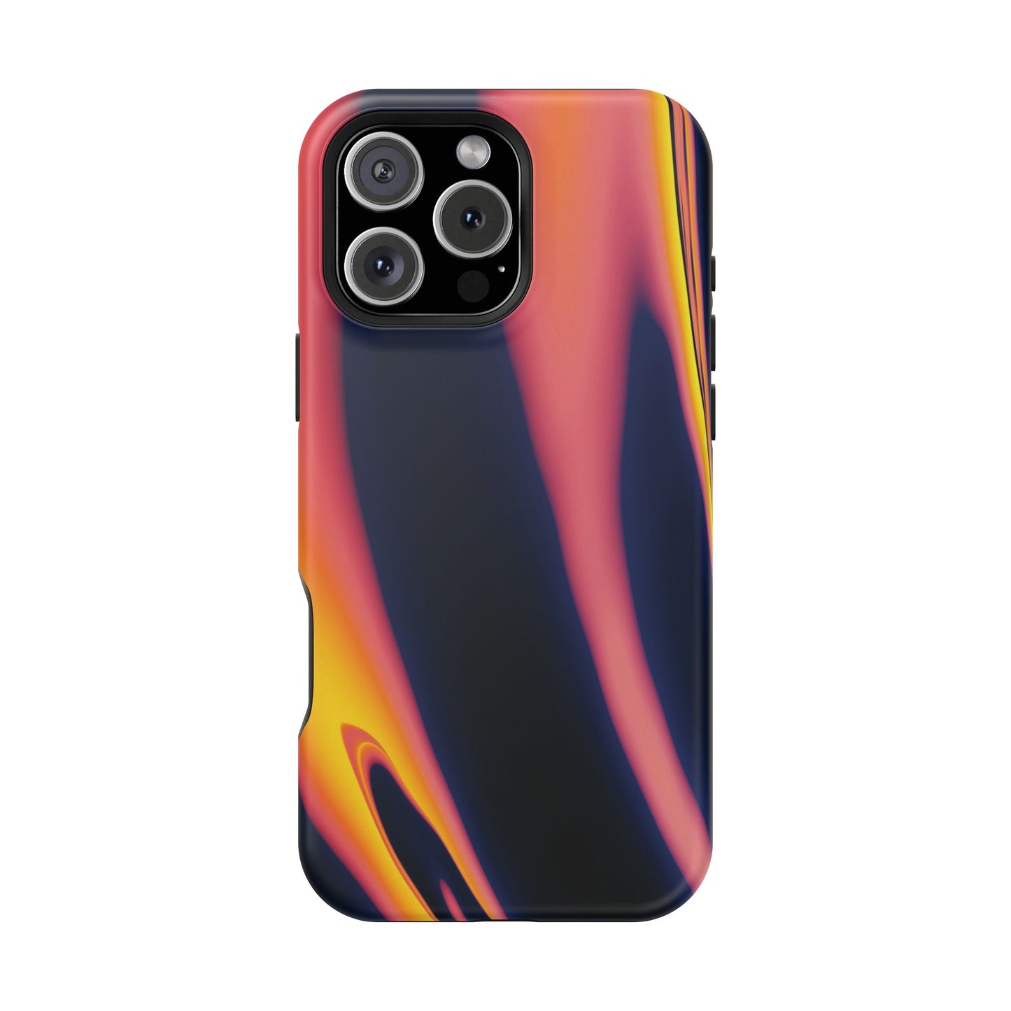 Neon Sunset Flame Phone Case – MagSafe Compatible for iPhone & Samsung Galaxy