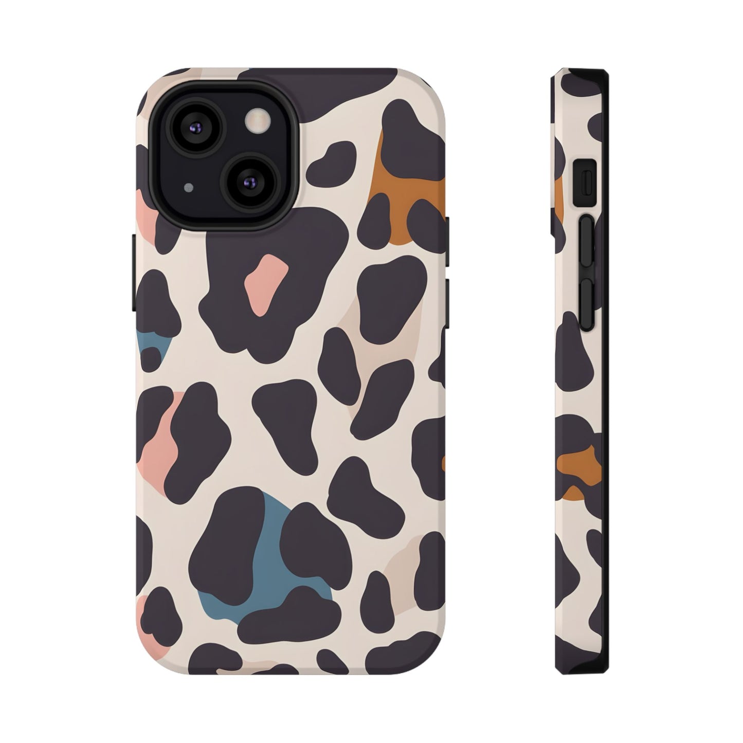 Modern Pastel Leopard Print Phone Case – MagSafe Compatible for iPhone & Samsung Galaxy