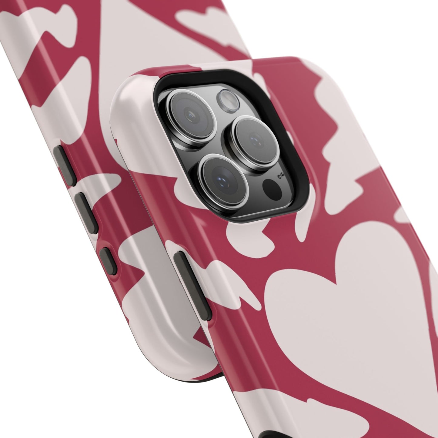 Bold Heartburst Abstract Phone Case – MagSafe Compatible for iPhone & Samsung Galaxy