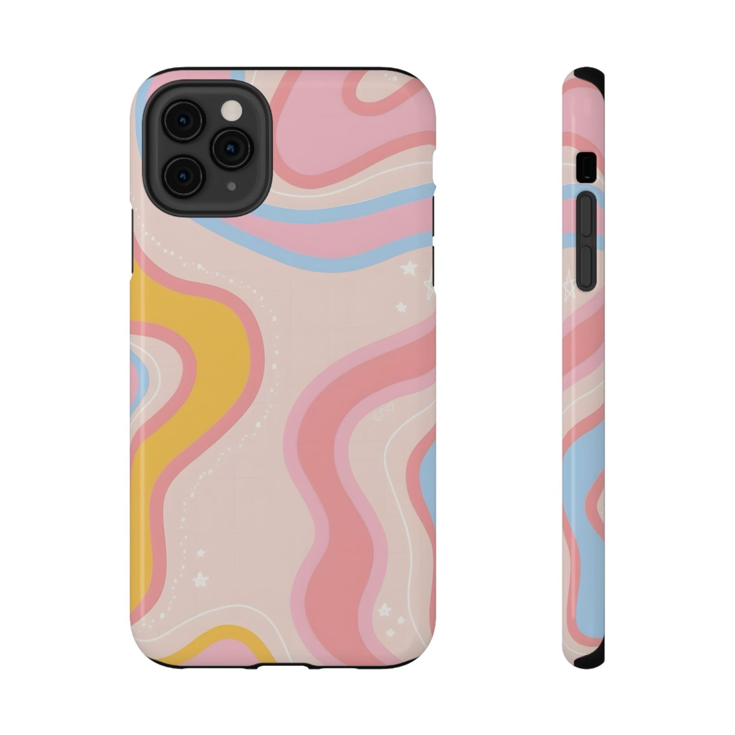 Pastel Dreamy Waves Phone Case – MagSafe Compatible for iPhone & Samsung Galaxy