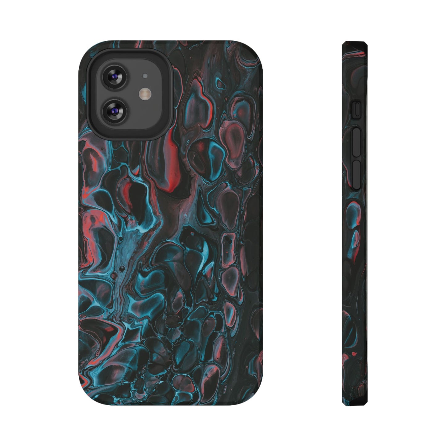 Dark Abyss Iridescent Texture Phone Case – MagSafe Compatible for iPhone & Samsung Galaxy
