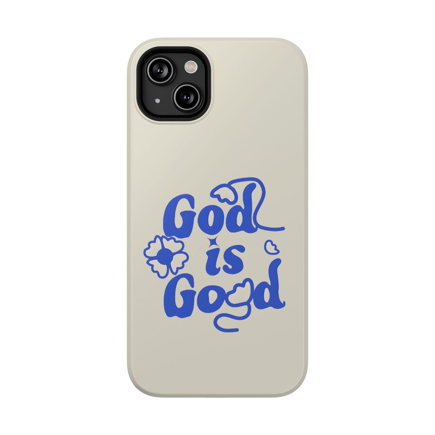 Floral Faith "God Is Good" Phone Case – MagSafe Compatible for iPhone & Samsung Galaxy
