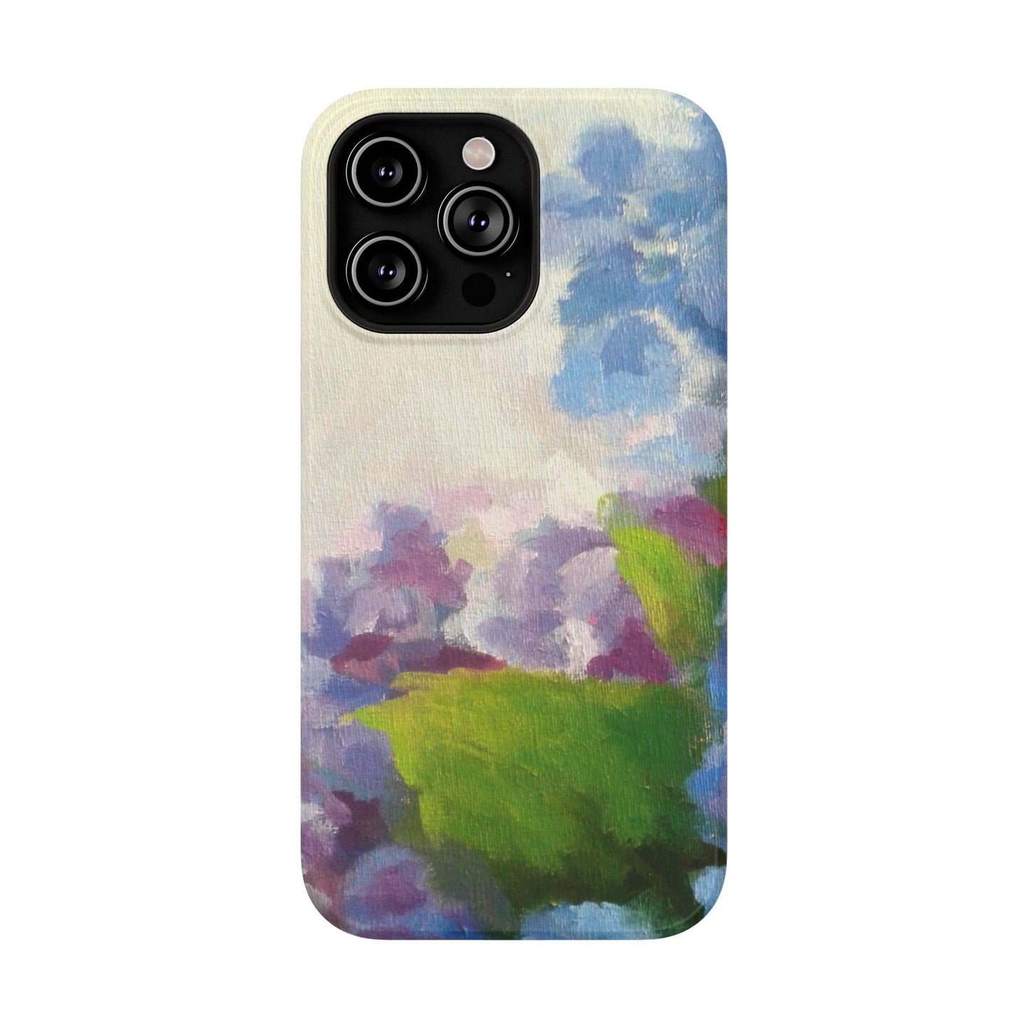 Hydrangea Dream Phone Case – Artistic Floral Design, MagSafe Compatible for iPhone & Samsung Galaxy