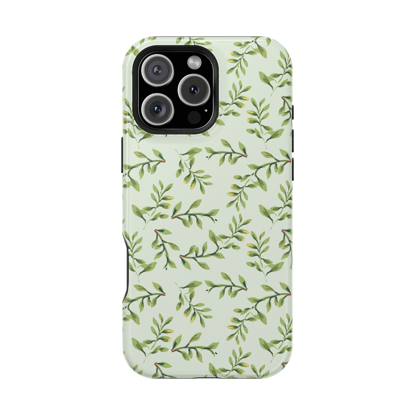 Olive Branch Botanical Phone Case – MagSafe Compatible for iPhone & Samsung Galaxy