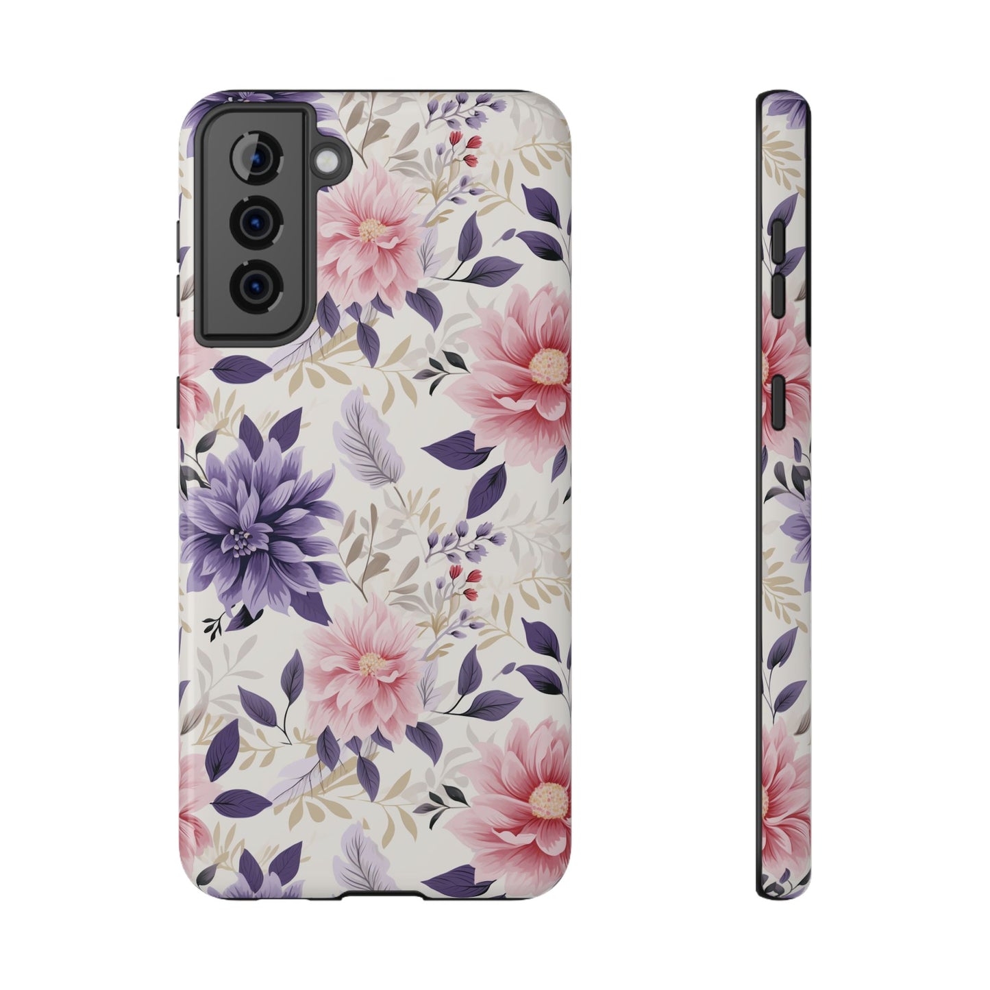 Elegant Vintage Floral Phone Case – MagSafe Compatible for iPhone & Samsung Galaxy