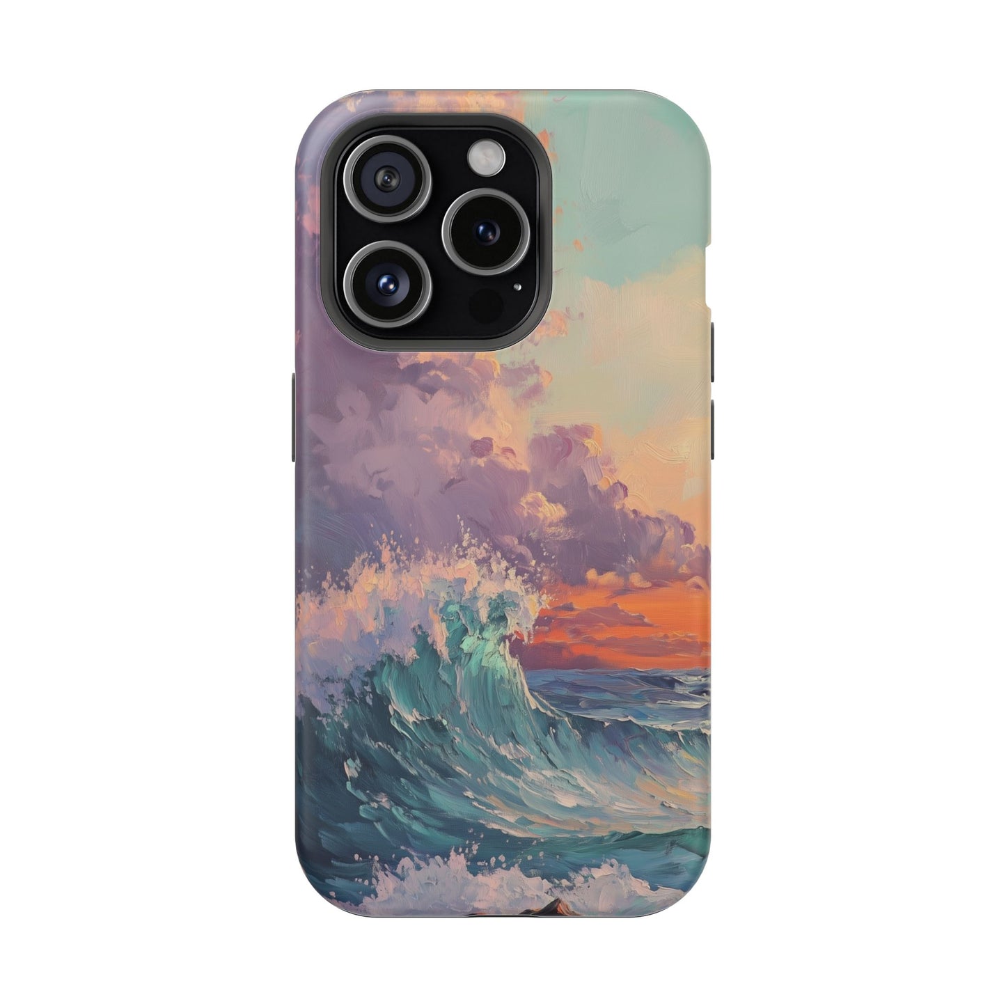 Ocean Sunset Waves Phone Case – MagSafe Compatible for iPhone & Samsung Galaxy