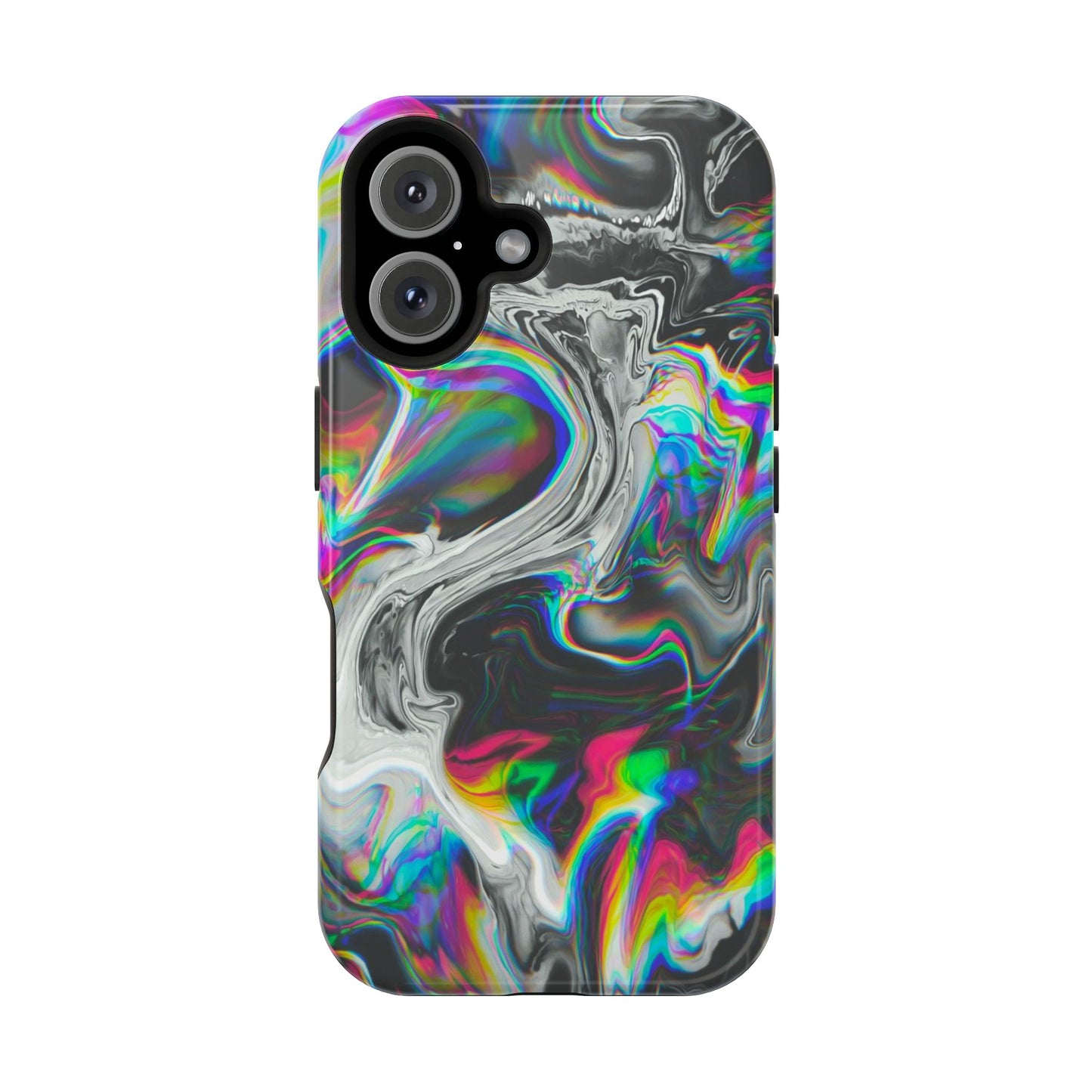 Holographic Swirl Phone Case – MagSafe Compatible for iPhone & Samsung Galaxy
