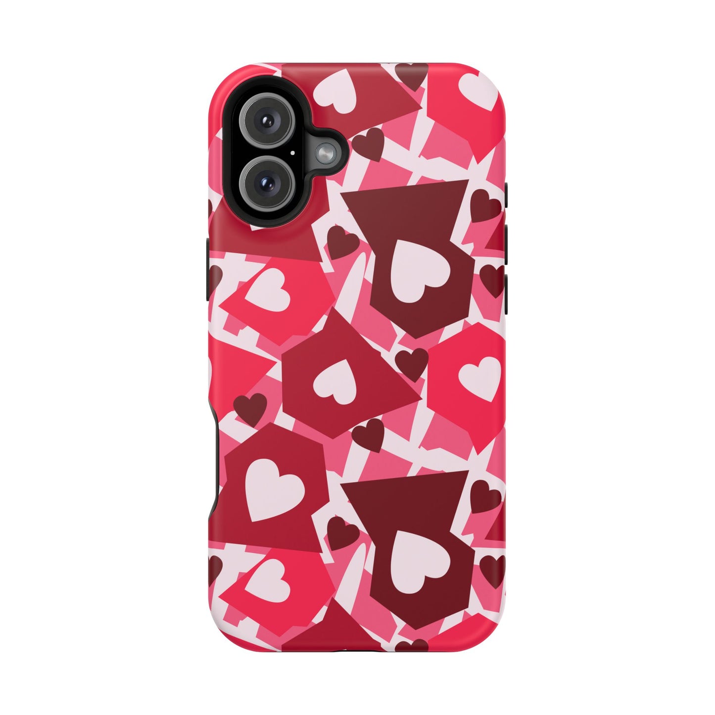 Pink Social Love Icons Phone Case – MagSafe Compatible for iPhone & Samsung Galaxy