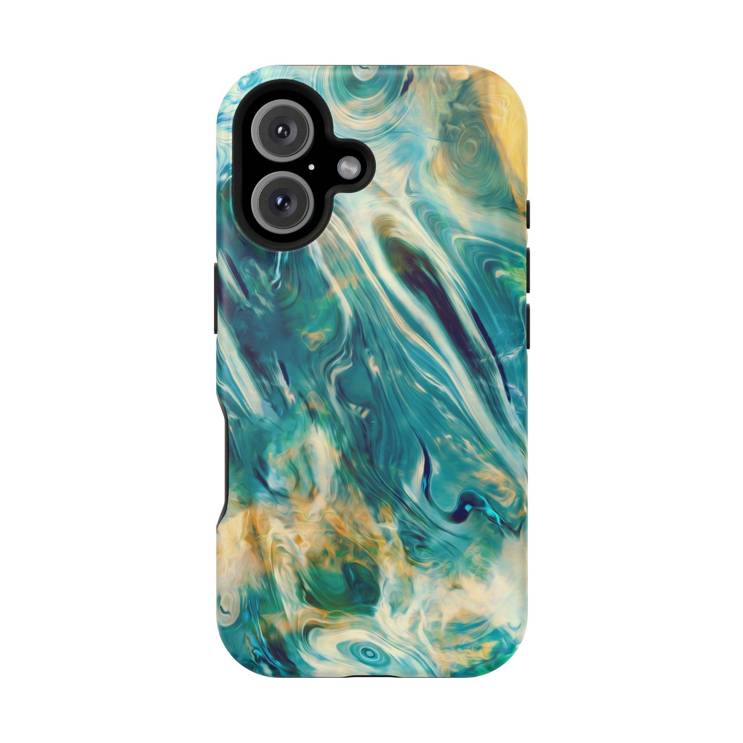 Oceanic Flow Abstract Phone Case – MagSafe Compatible for iPhone & Samsung Galaxy