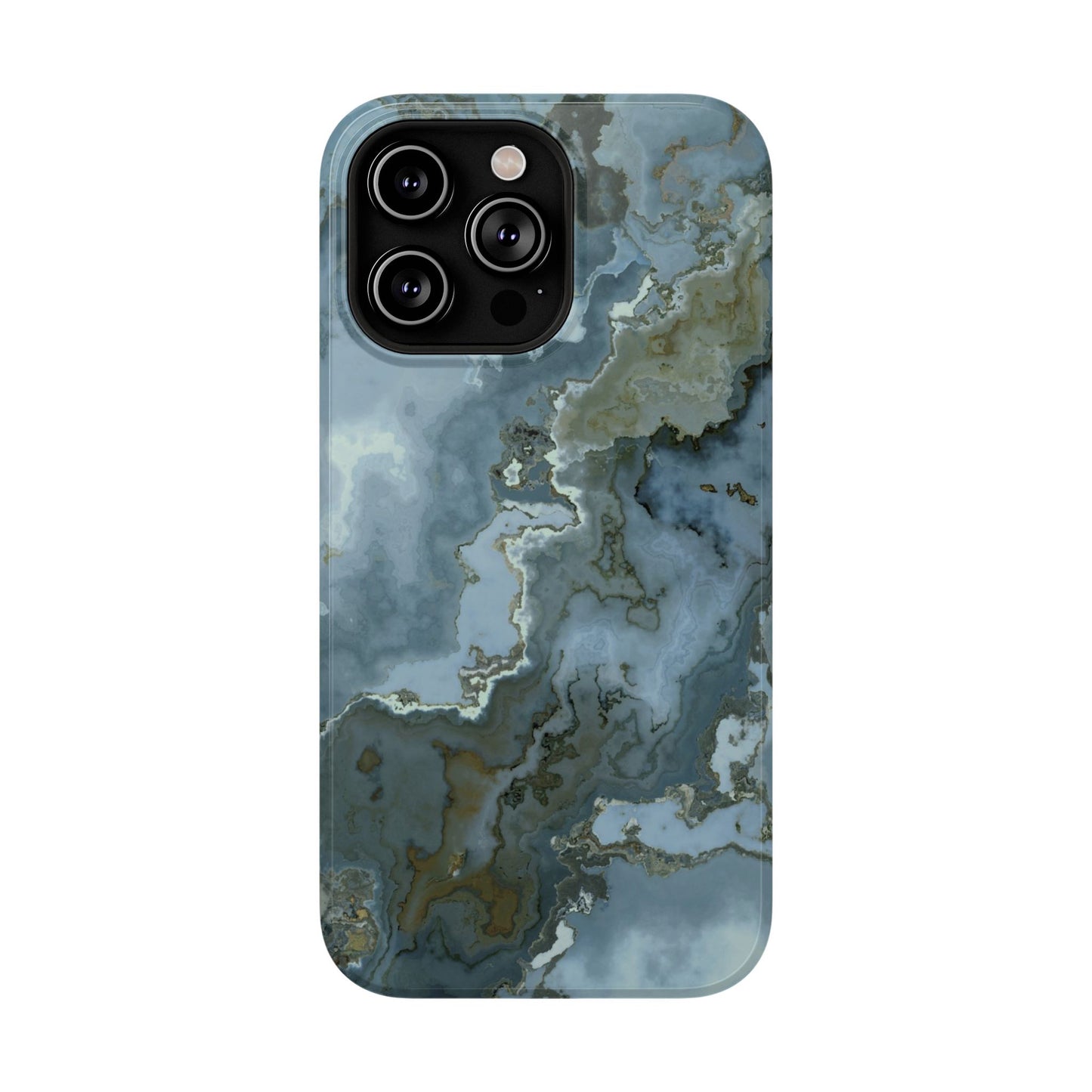 Oceanic Agate Marble Phone Case – MagSafe Compatible for iPhone & Samsung Galaxy