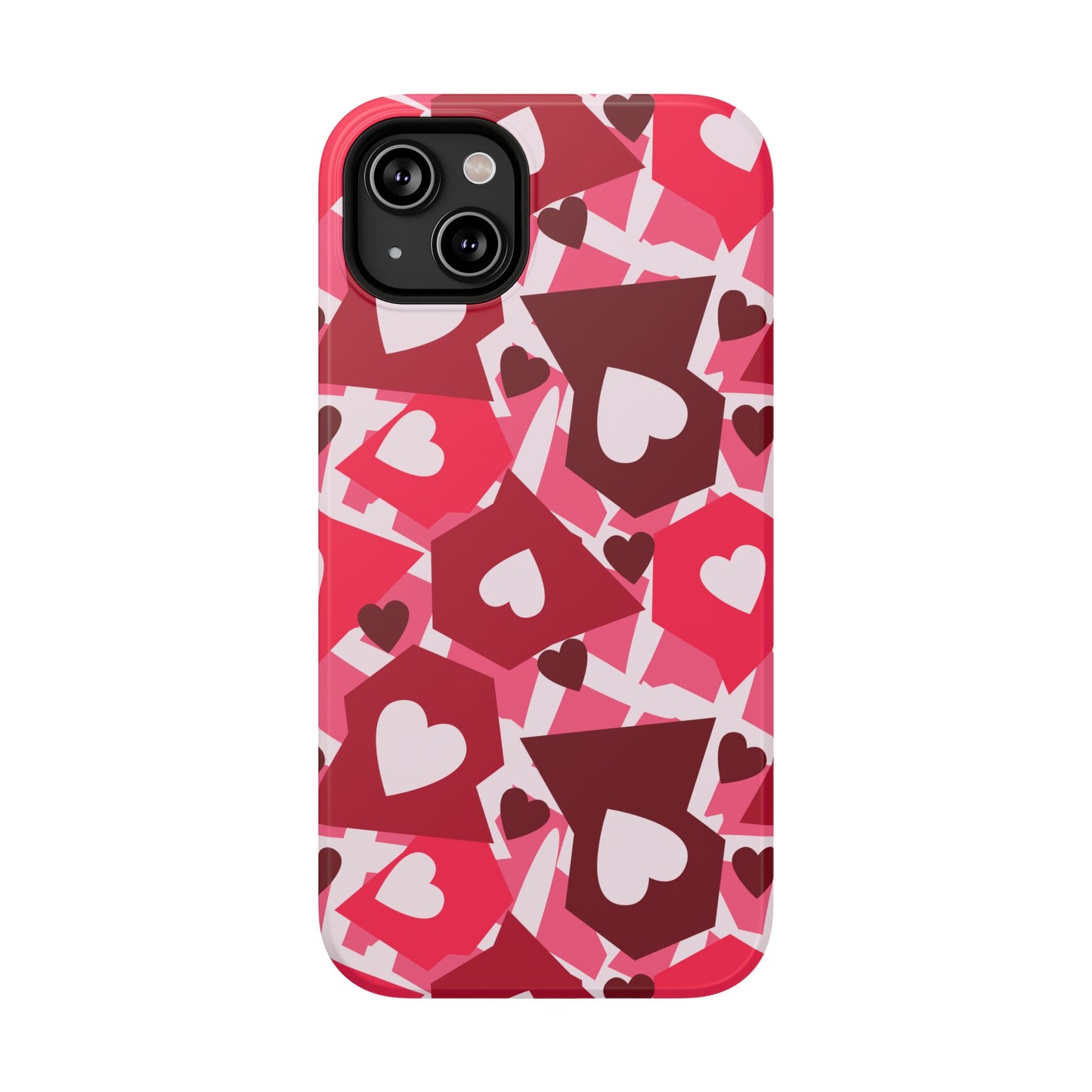 Pink Social Love Icons Phone Case – MagSafe Compatible for iPhone & Samsung Galaxy