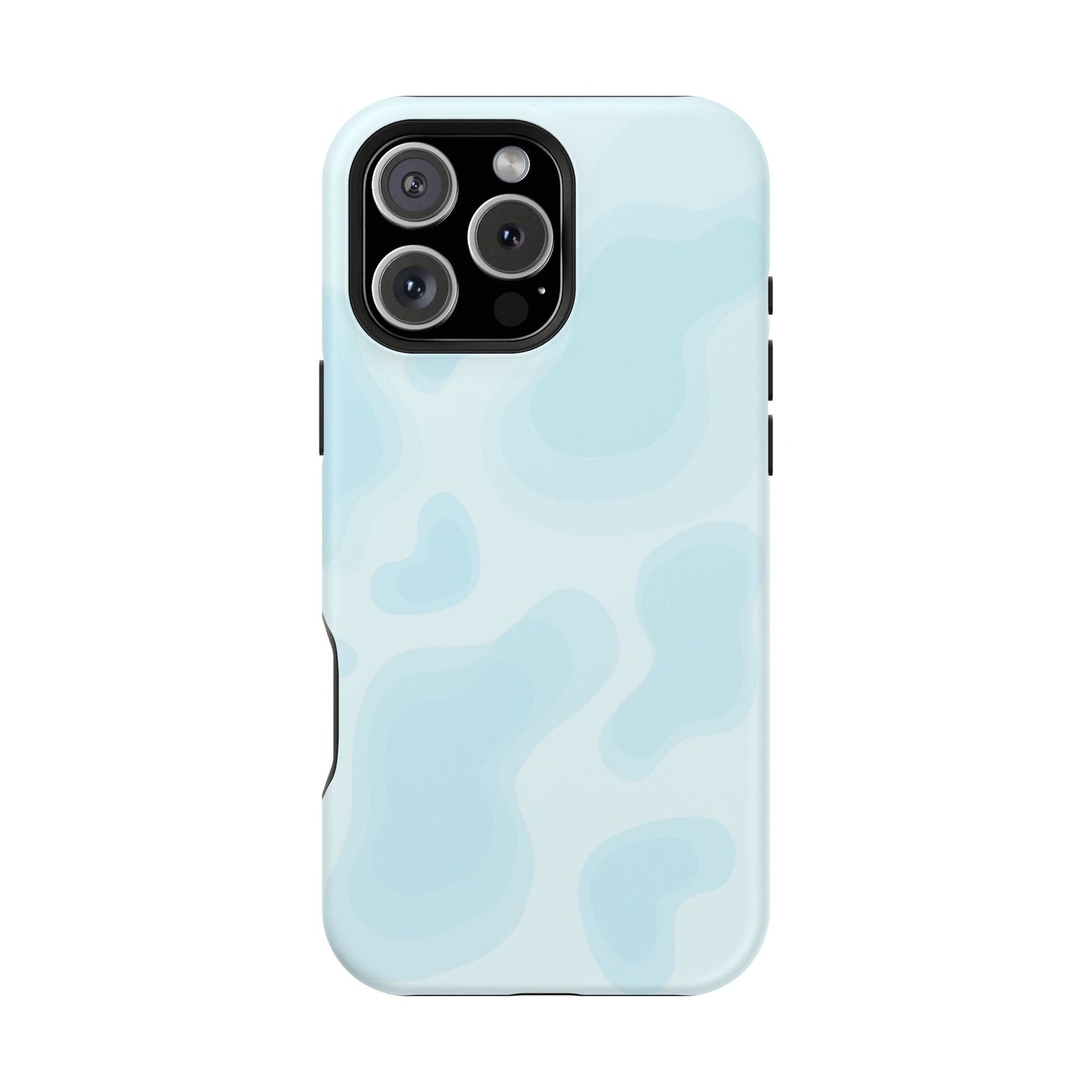 Pastel Puddle Blue Camo Phone Case – MagSafe Compatible for iPhone & Samsung Galaxy