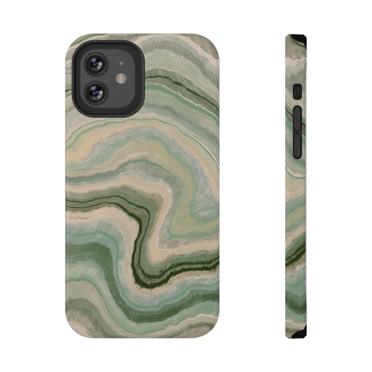 Earthy Agate Stone Phone Case – MagSafe Compatible for iPhone & Samsung Galaxy