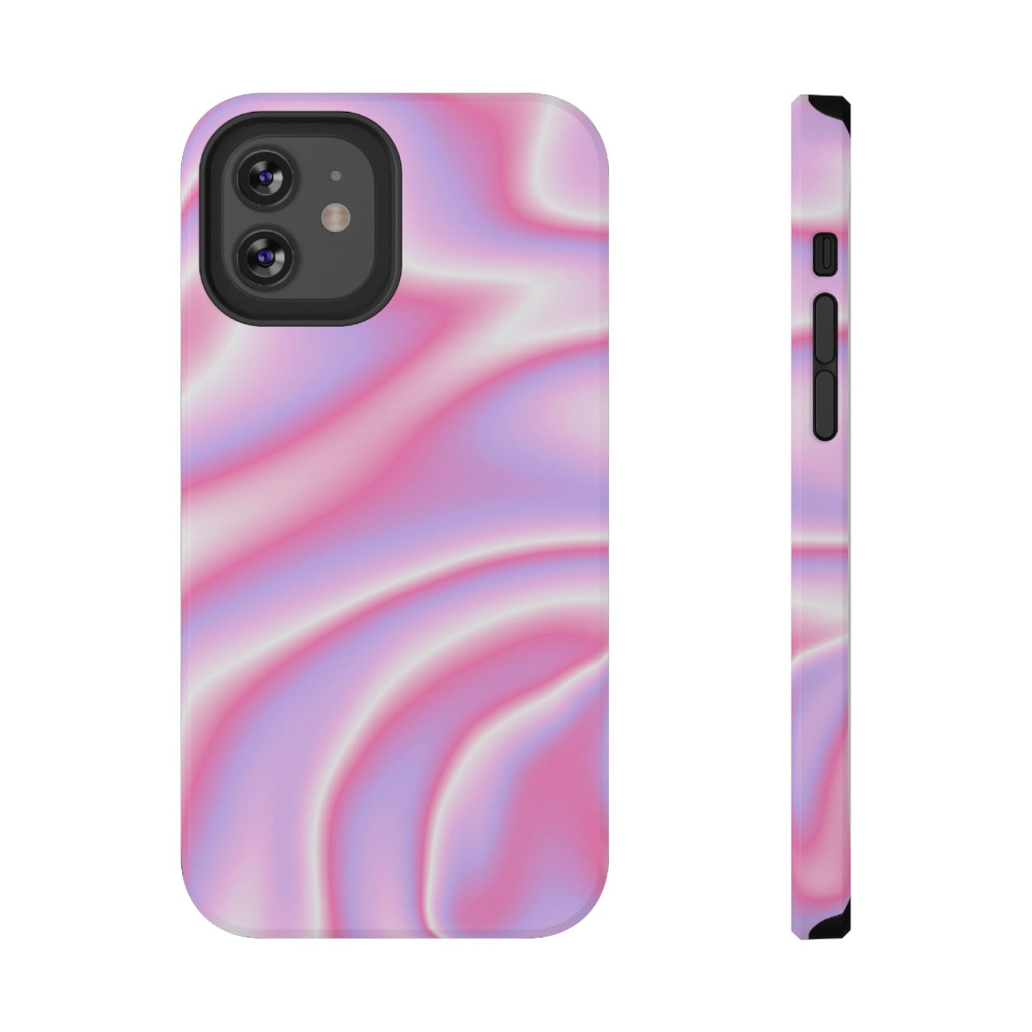 Pink Satin Lightwave Phone Case – MagSafe Compatible for iPhone & Samsung Galaxy
