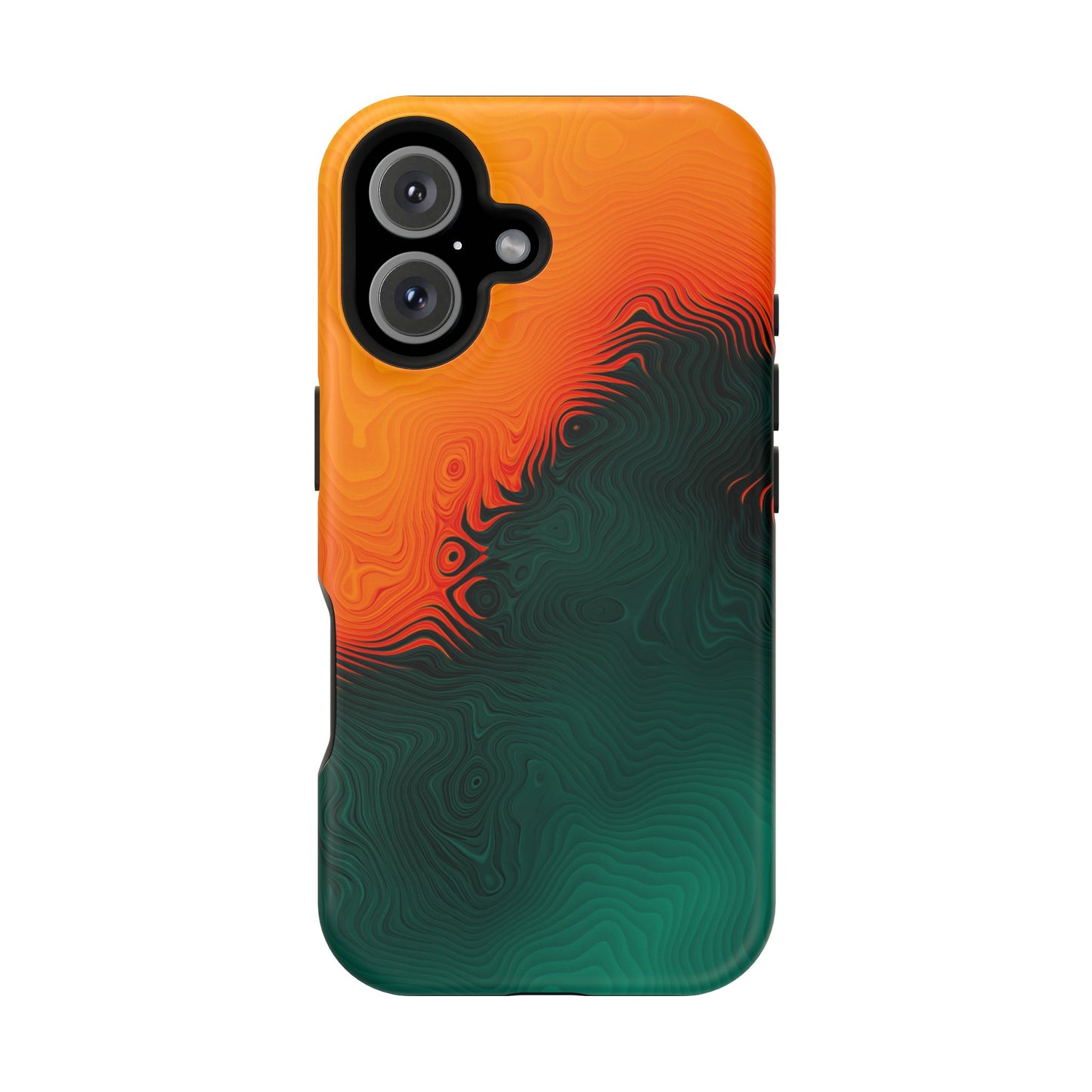 Topographic Heatwave Phone Case – MagSafe Compatible for iPhone & Samsung Galaxy