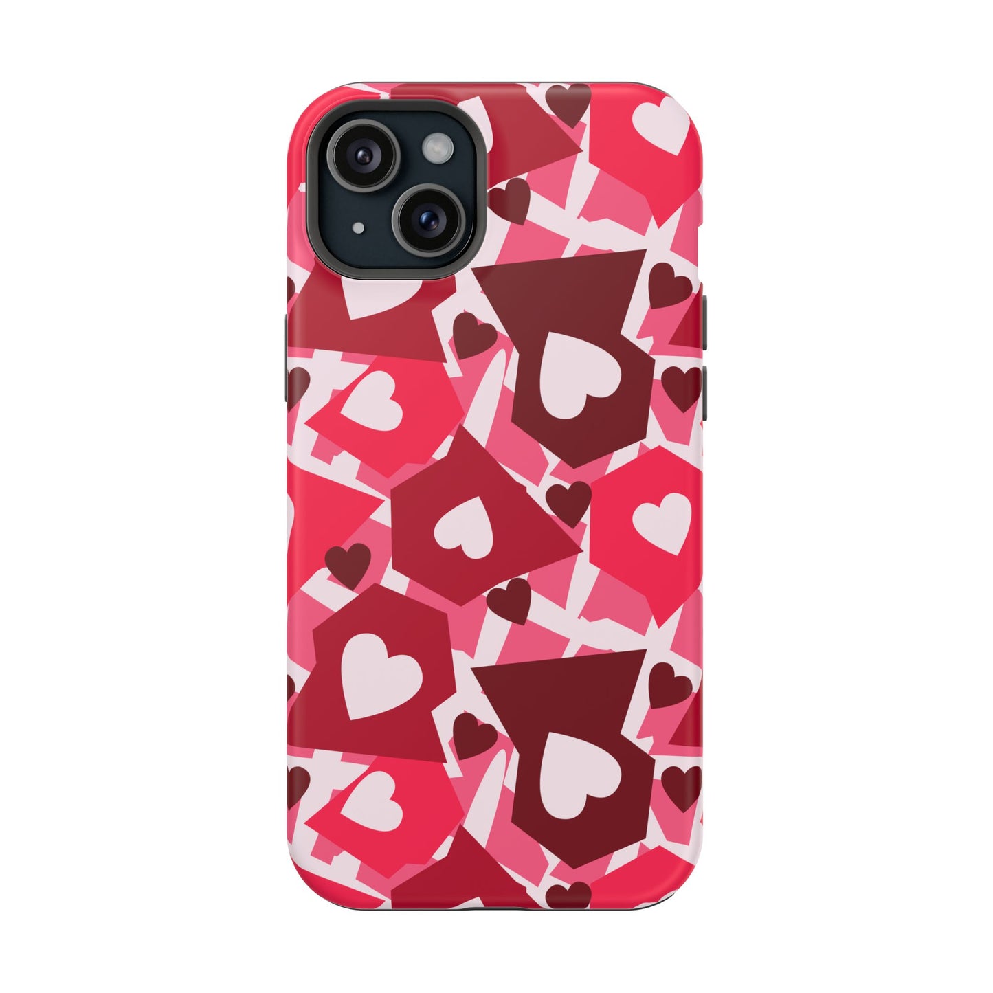 Pink Social Love Icons Phone Case – MagSafe Compatible for iPhone & Samsung Galaxy
