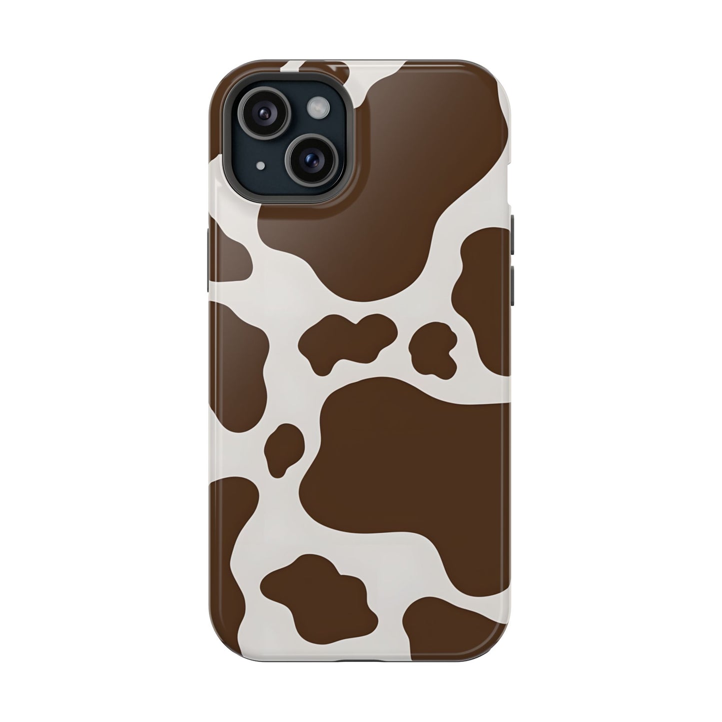 Brown Cow Print Phone Case – MagSafe Compatible for iPhone & Samsung Galaxy