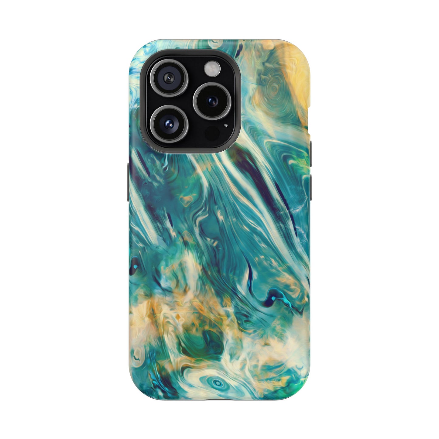 Oceanic Flow Abstract Phone Case – MagSafe Compatible for iPhone & Samsung Galaxy