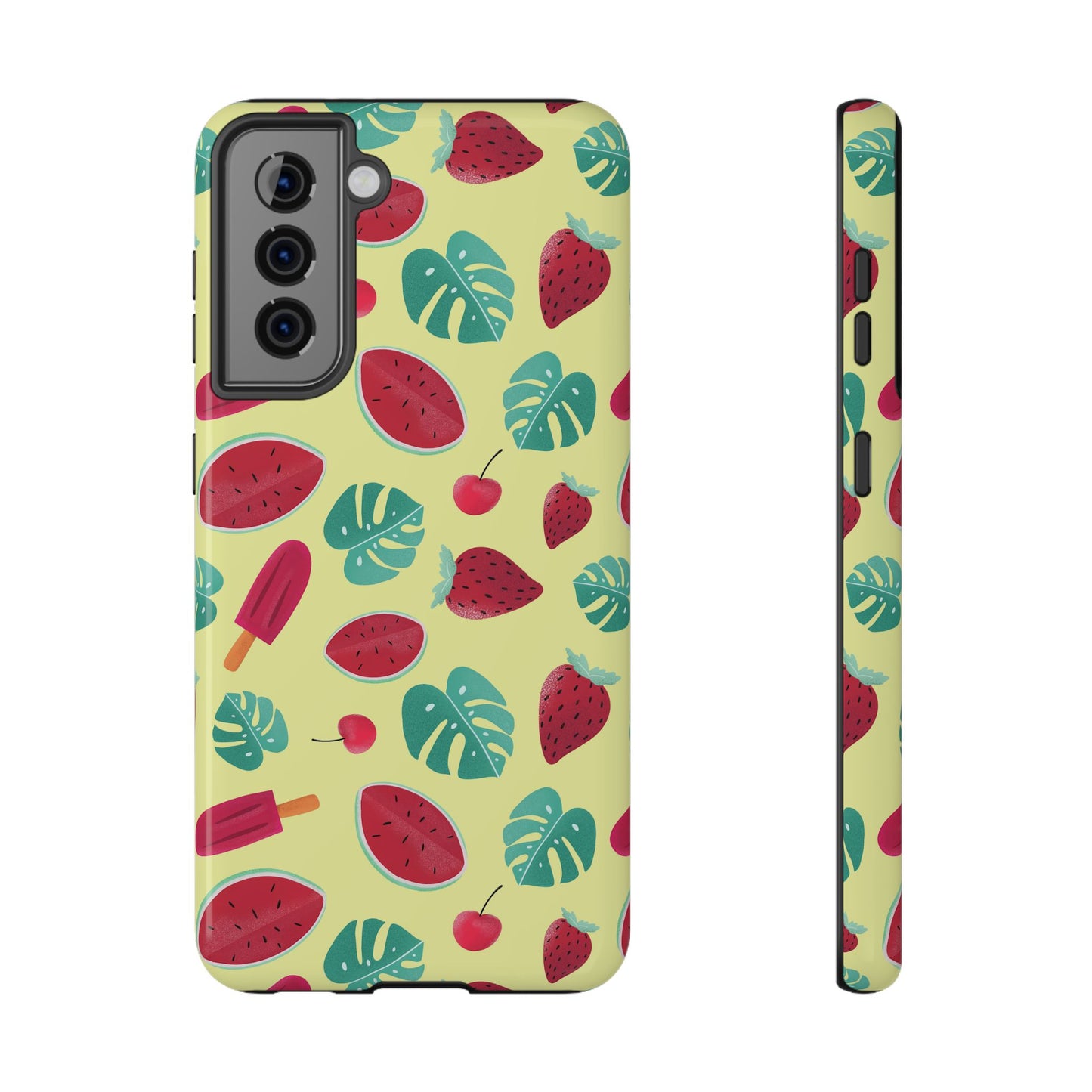 Tropical Summer Fruits Phone Case – MagSafe Compatible for iPhone & Samsung Galaxy