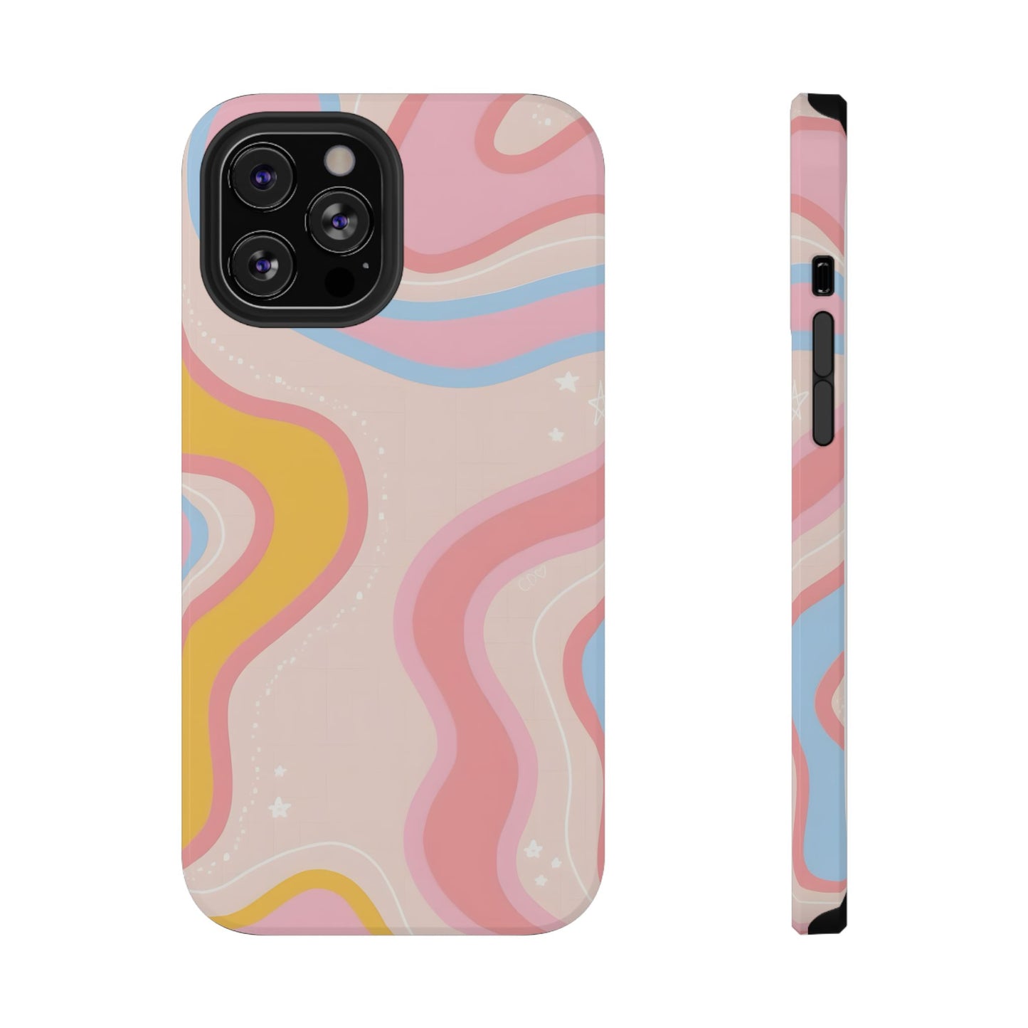 Pastel Dreamy Waves Phone Case – MagSafe Compatible for iPhone & Samsung Galaxy