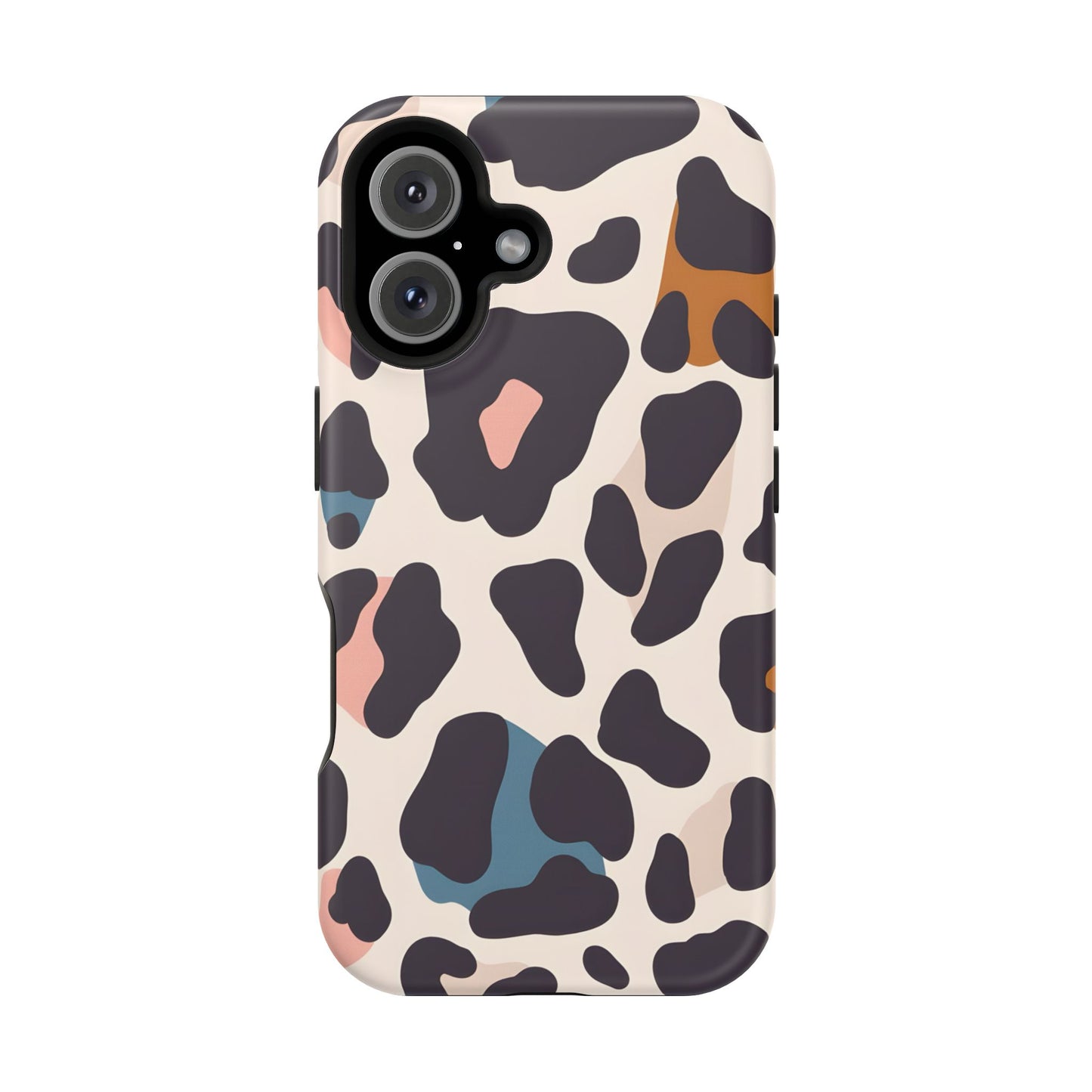 Modern Pastel Leopard Print Phone Case – MagSafe Compatible for iPhone & Samsung Galaxy