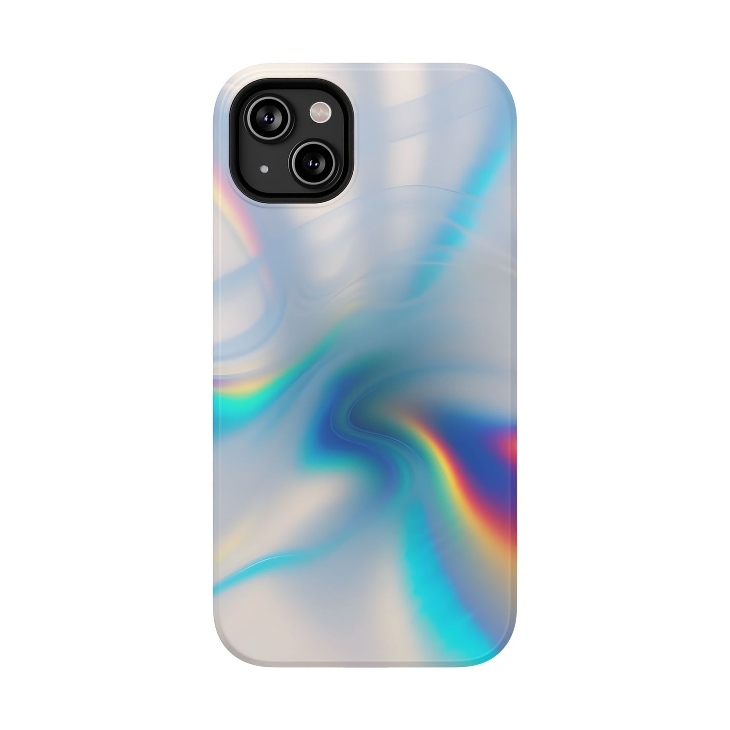 Iridescent Swirl Phone Case – MagSafe Compatible for iPhone & Samsung Galaxy