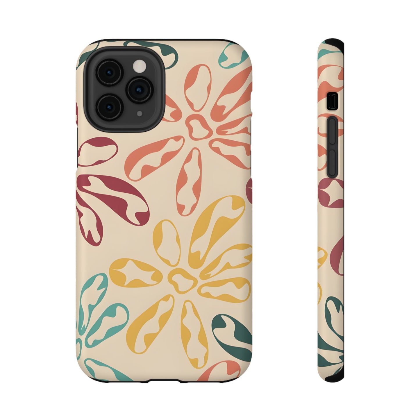Retro Groovy Floral Phone Case – MagSafe Compatible for iPhone & Samsung Galaxy