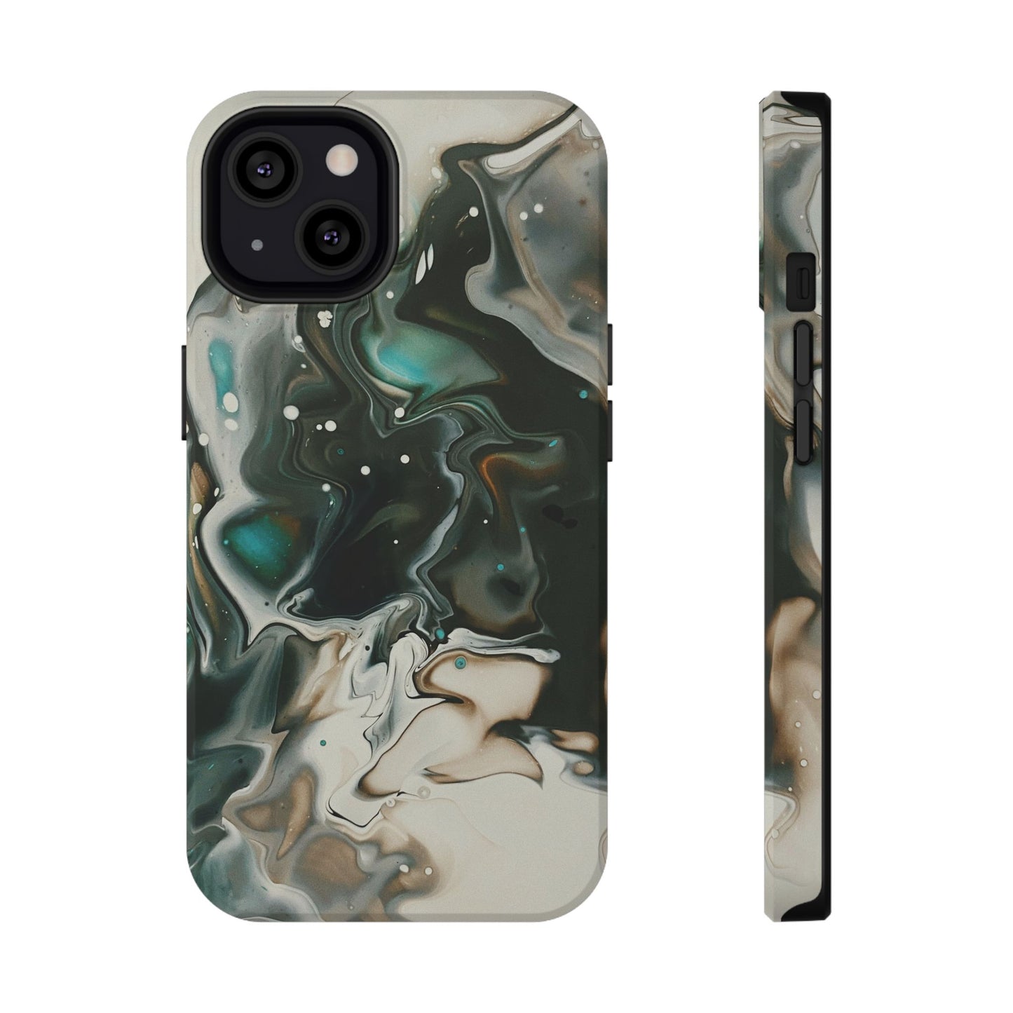 Terra Mist Earthtone Marble Phone Case – MagSafe Compatible for iPhone & Samsung Galaxy