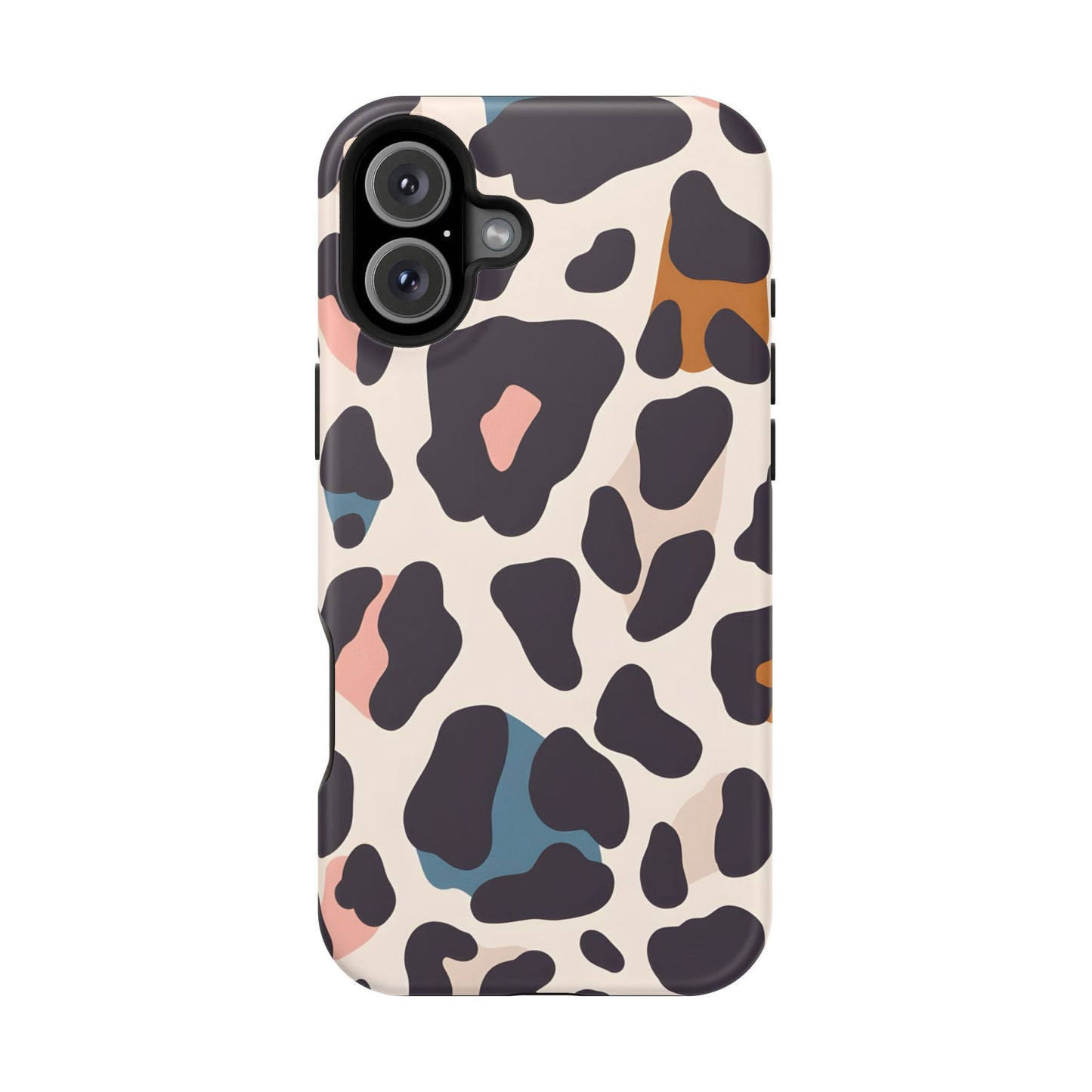 Modern Pastel Leopard Print Phone Case – MagSafe Compatible for iPhone & Samsung Galaxy