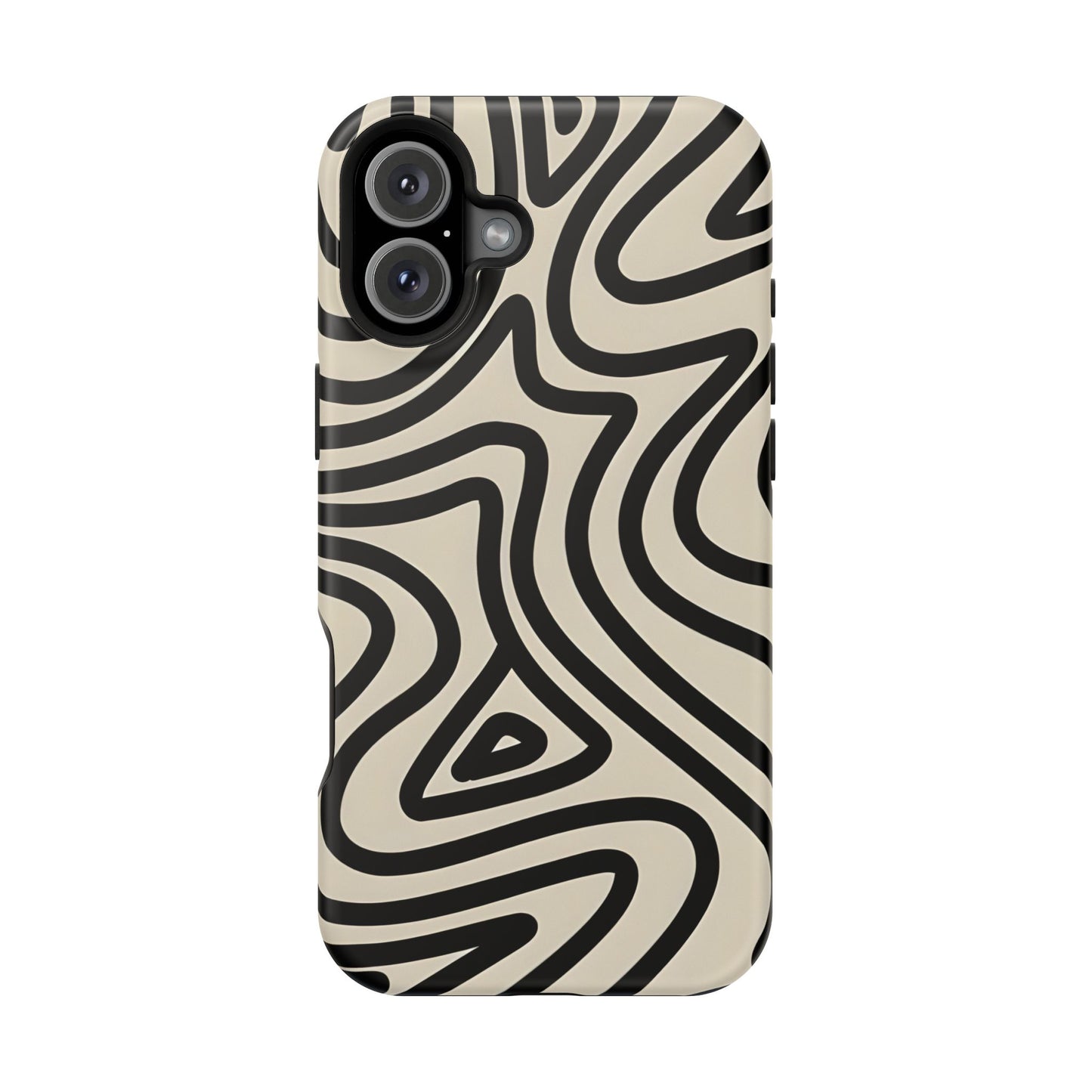 Abstract Maze Line Art Phone Case – MagSafe Compatible for iPhone & Samsung Galaxy