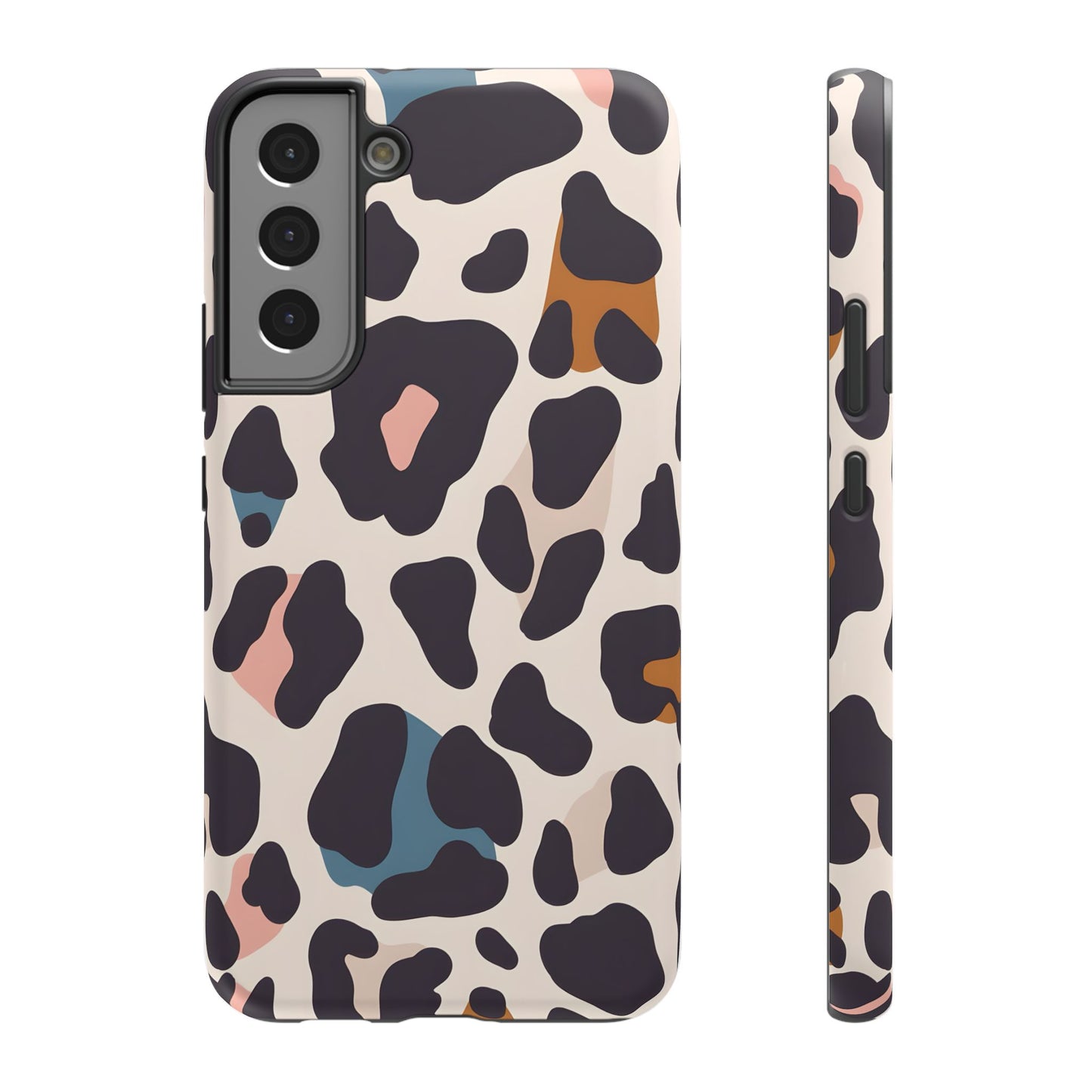 Modern Pastel Leopard Print Phone Case – MagSafe Compatible for iPhone & Samsung Galaxy