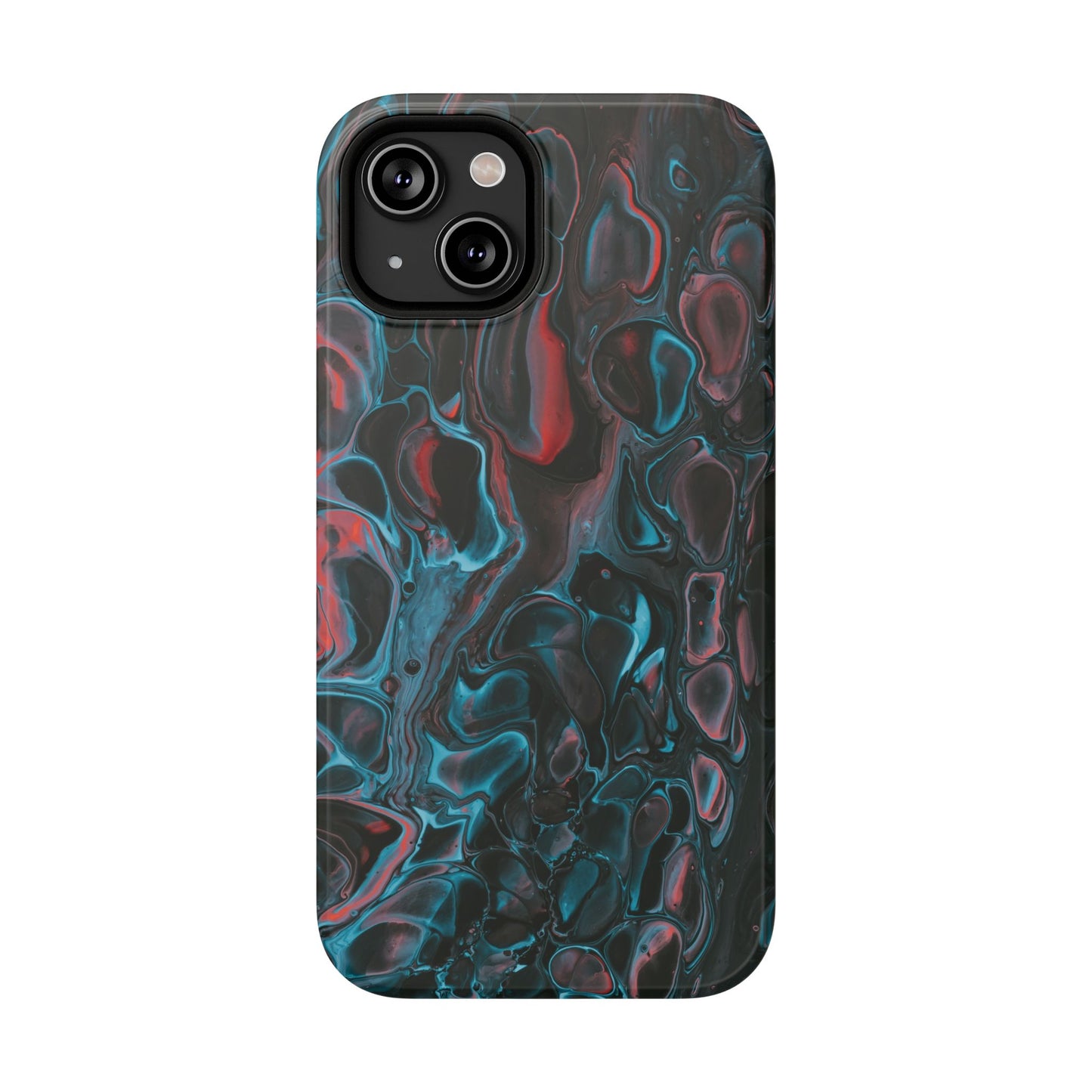 Dark Abyss Iridescent Texture Phone Case – MagSafe Compatible for iPhone & Samsung Galaxy