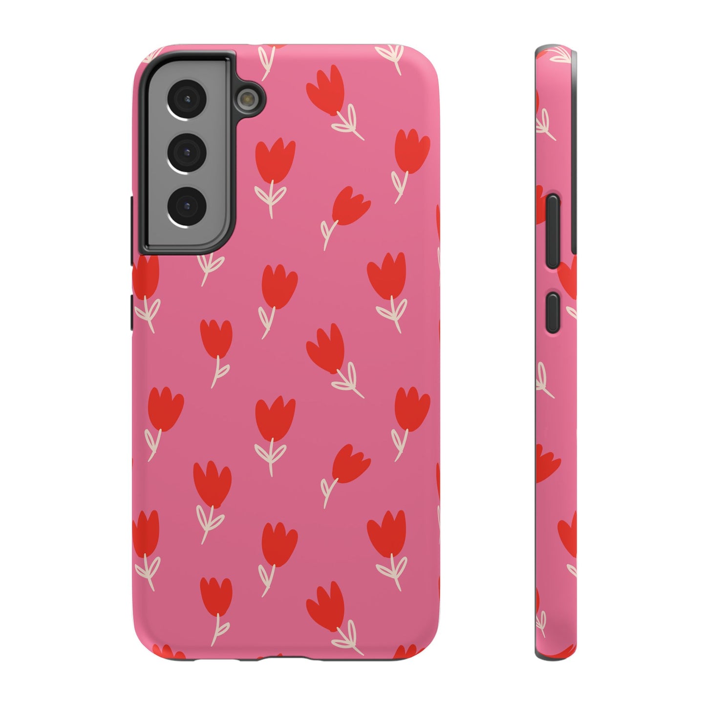 Red Tulip Bloom Phone Case – MagSafe Compatible for iPhone & Samsung Galaxy