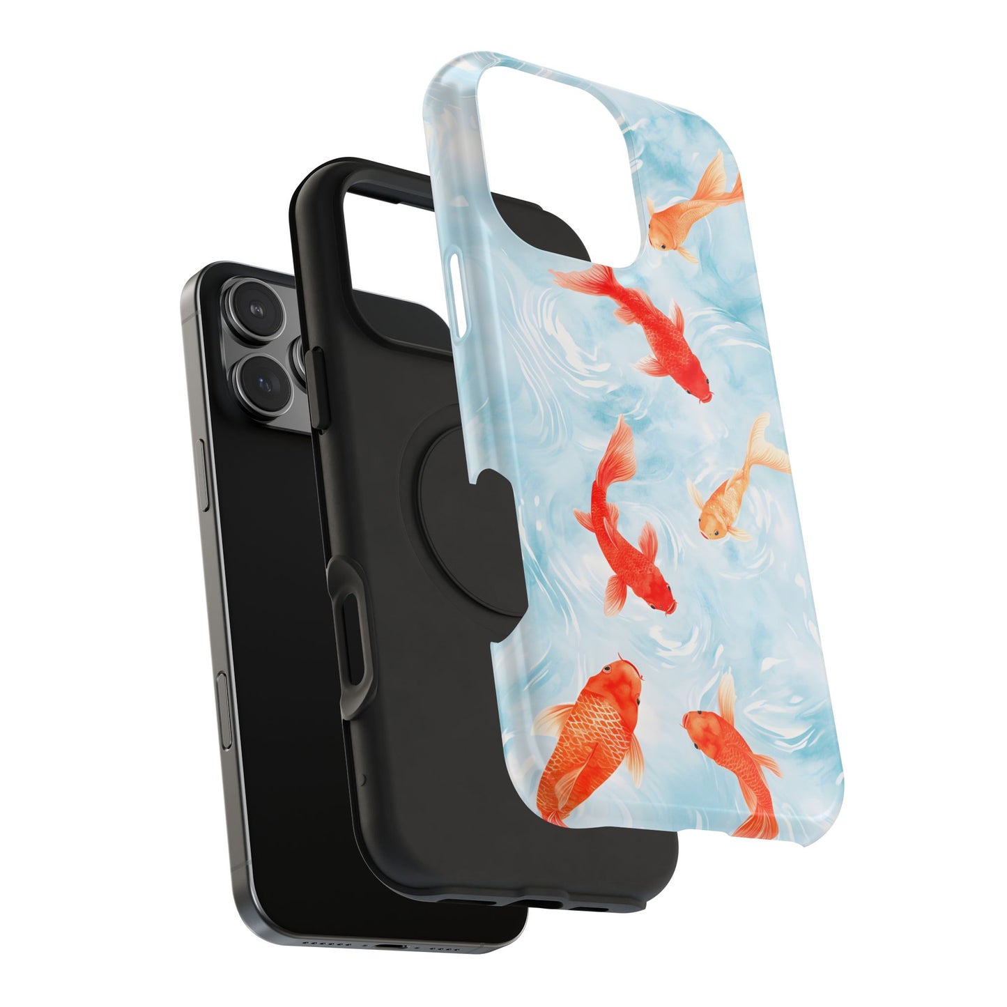 Koi Fish Pond Phone Case – MagSafe Compatible for iPhone & Samsung Galaxy