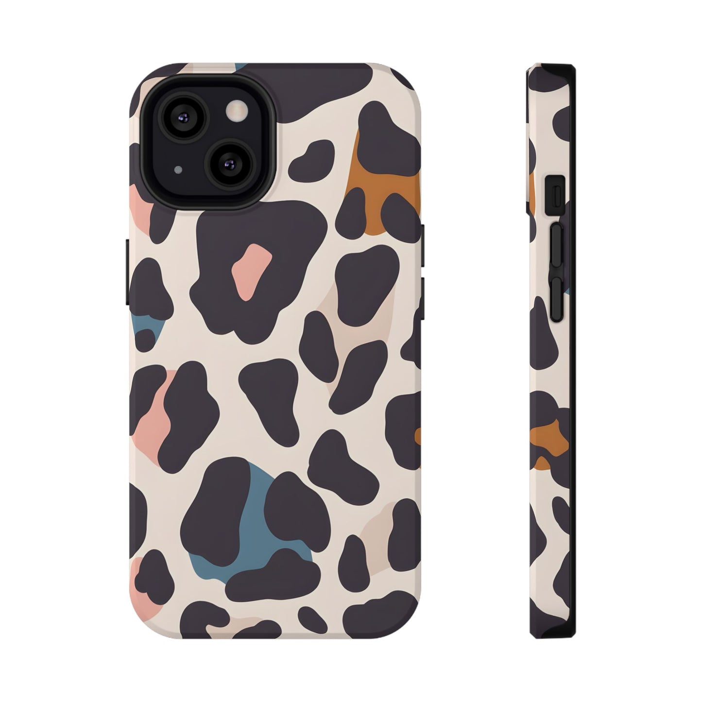 Modern Pastel Leopard Print Phone Case – MagSafe Compatible for iPhone & Samsung Galaxy