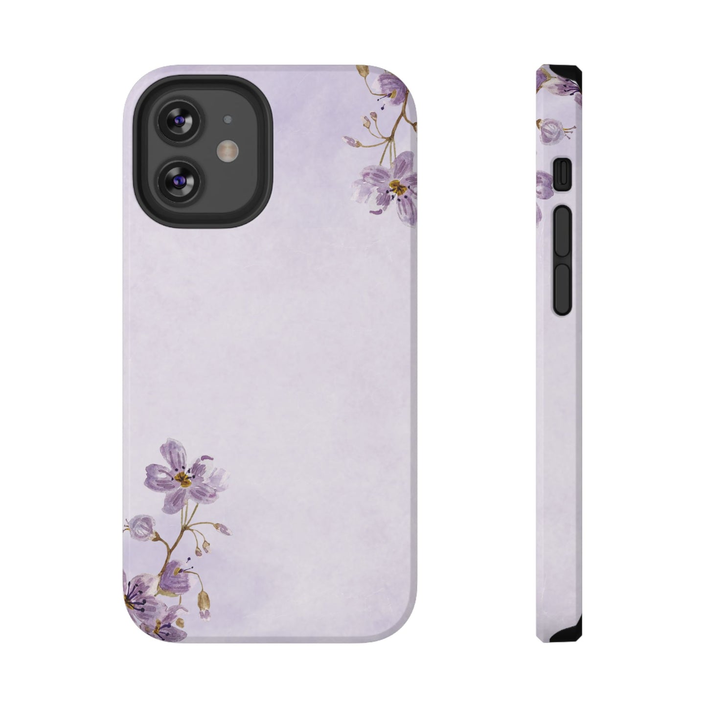 Lavender Blossom Minimal Floral Phone Case – MagSafe Compatible for iPhone & Samsung Galaxy