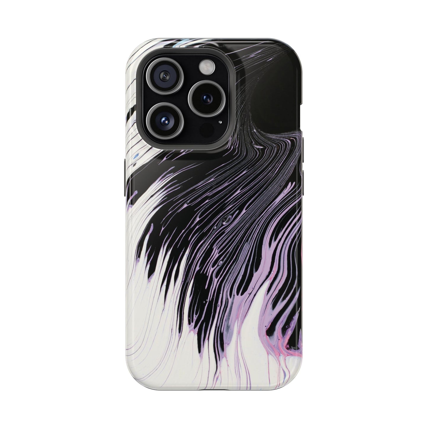 Waves of Ink Abstract Brush Phone Case – MagSafe Compatible for iPhone & Samsung Galaxy